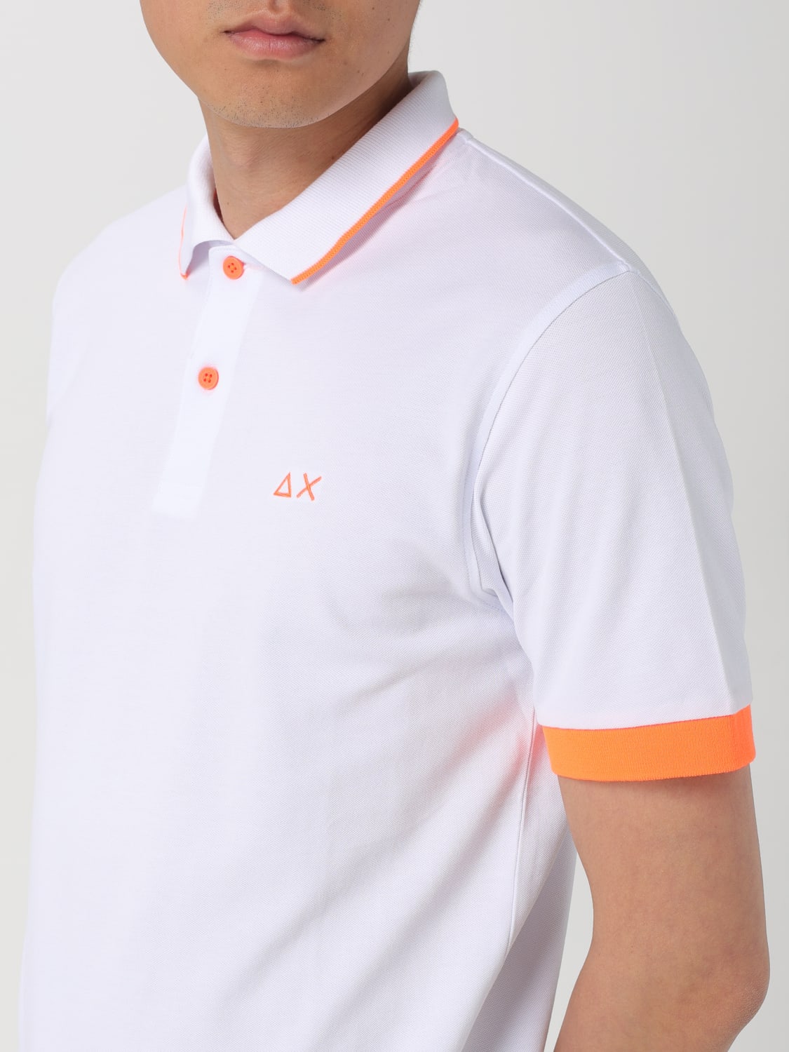 SUN 68 POLO SHIRT: Polo shirt men Sun 68, White - Img 3