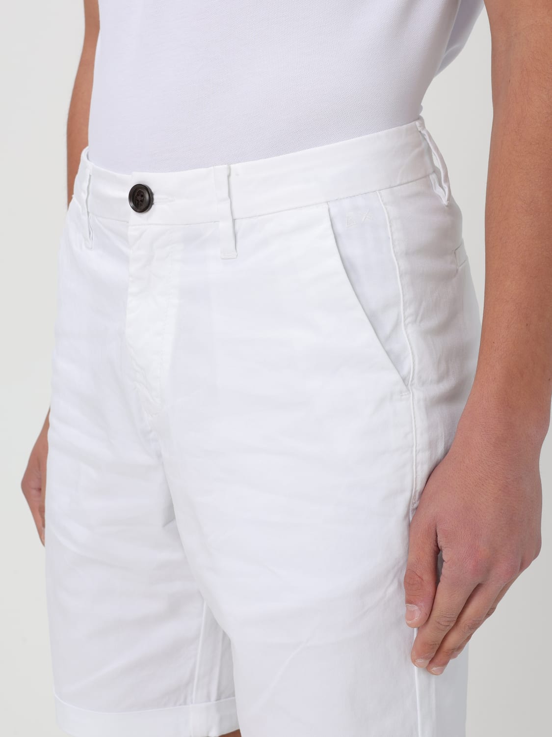 SUN68 SHORTS: Short men Sun 68, White - Img 3