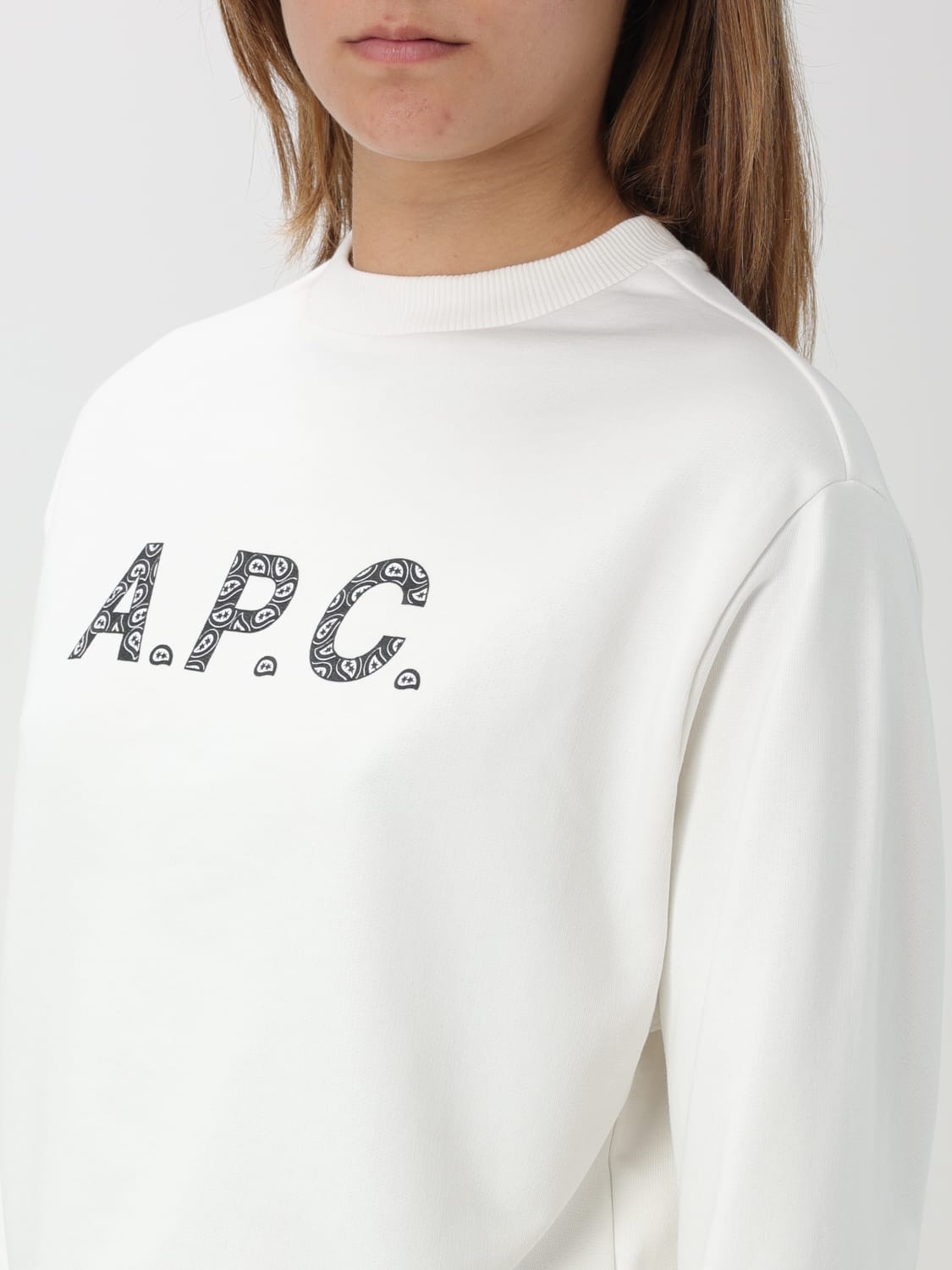 A.P.C. スウェットシャツ: スウェットシャツ レディース A.P.C., イエロークリーム - Img 3