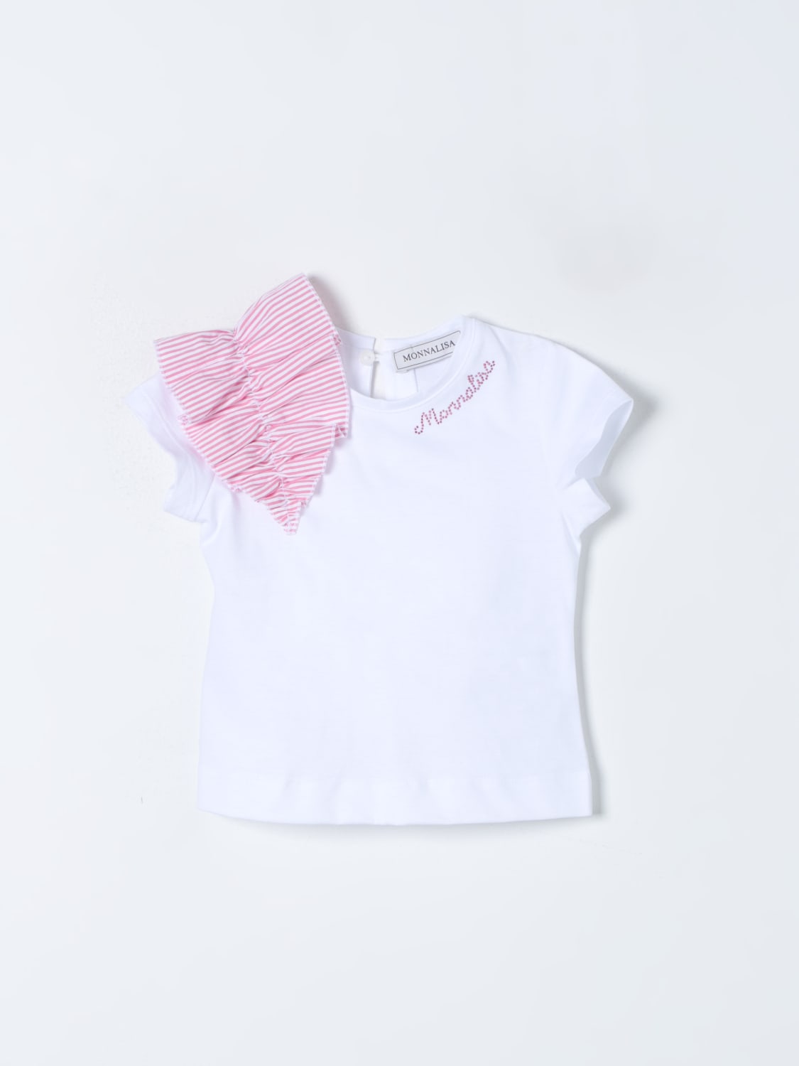 MONNALISA T-SHIRT: T-shirt kids Monnalisa, White - Img 1