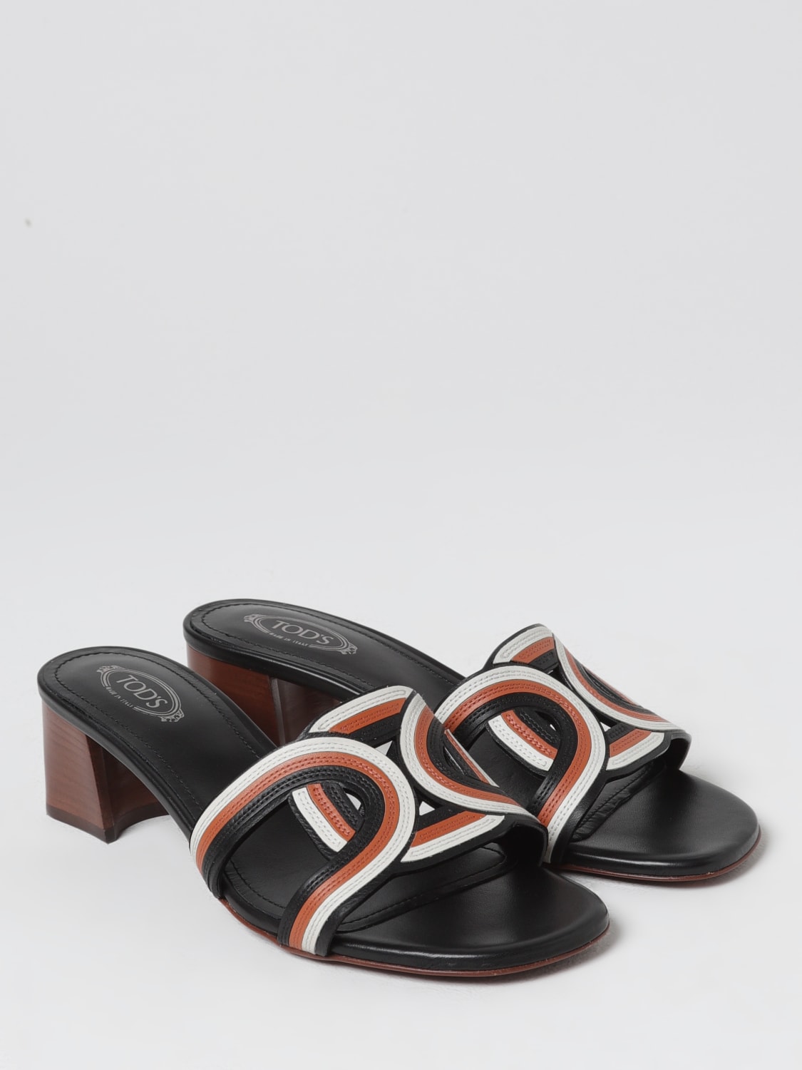 TOD'S SANDALES À TALONS: Chaussures femme Tod's, Cuir - Img 2