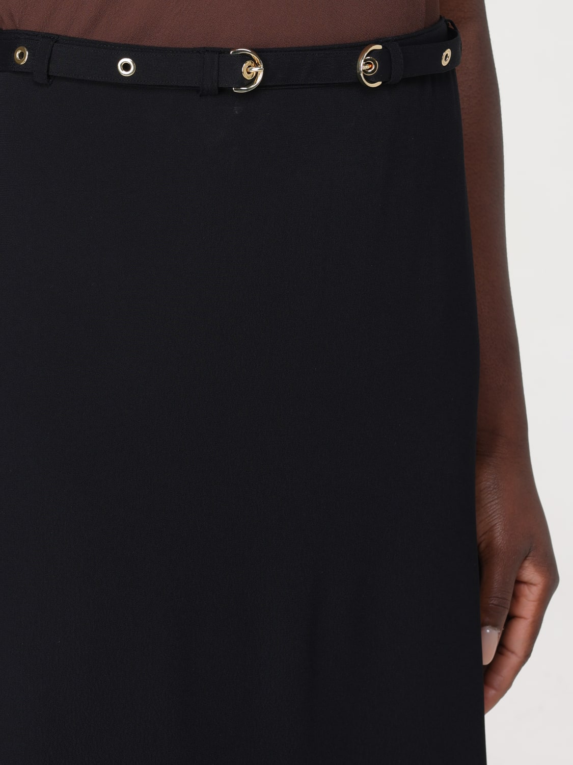 スカート PINKO 103125A1O6L74 Skirts PINKO Split Front Midi Skirt | Black | FARFETCH