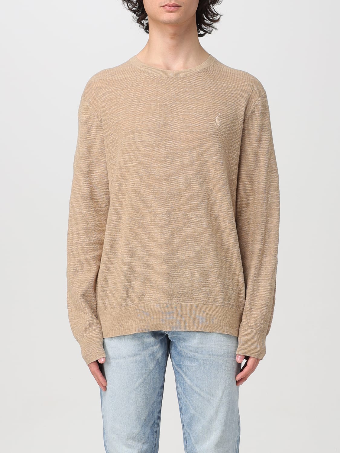 POLO RALPH LAUREN SWEATER: Sweatshirt men Polo Ralph Lauren, Kaki - Img 1