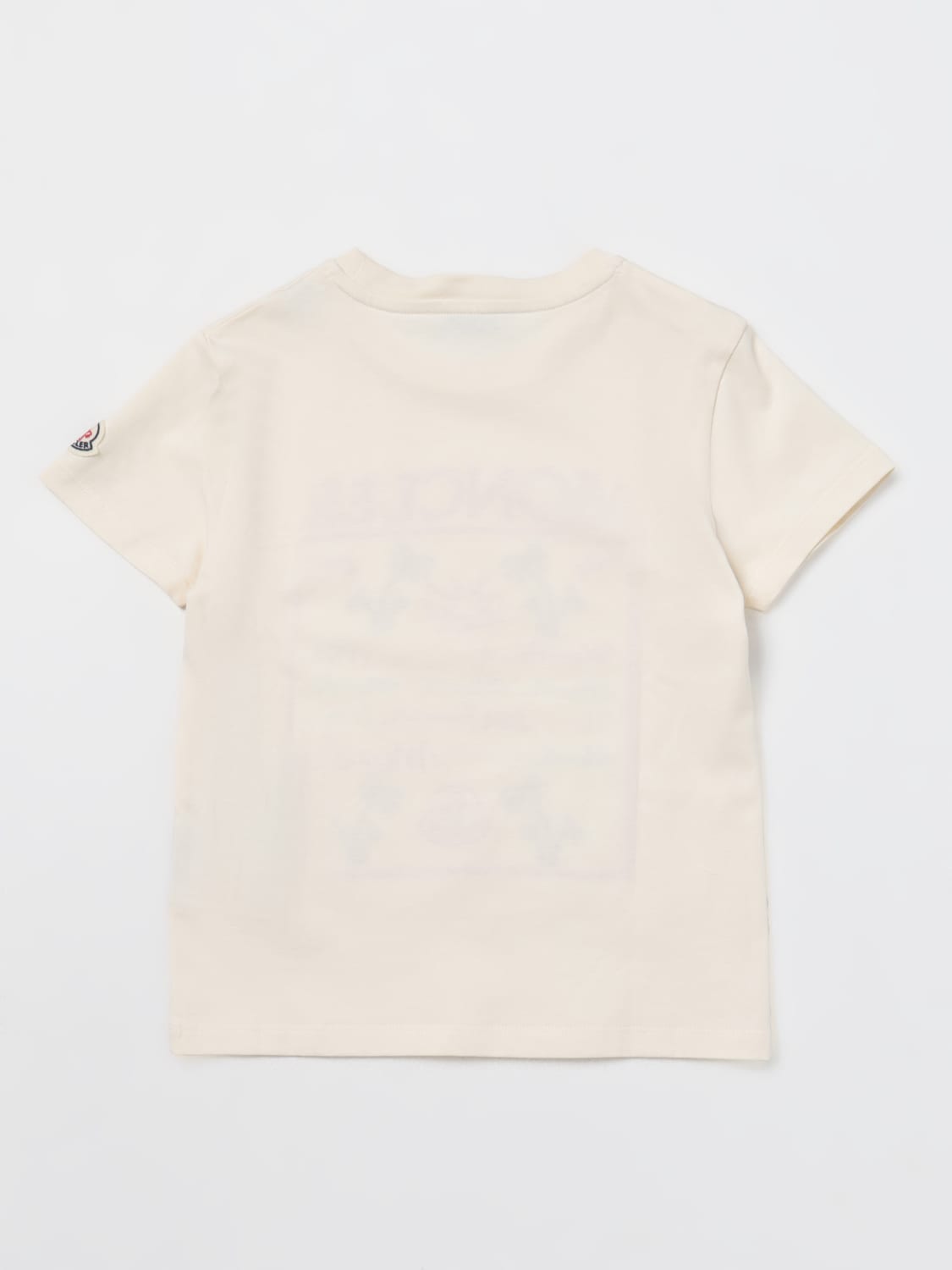 MONCLER T-SHIRT: T-shirt kids Moncler, Cream - Img 2