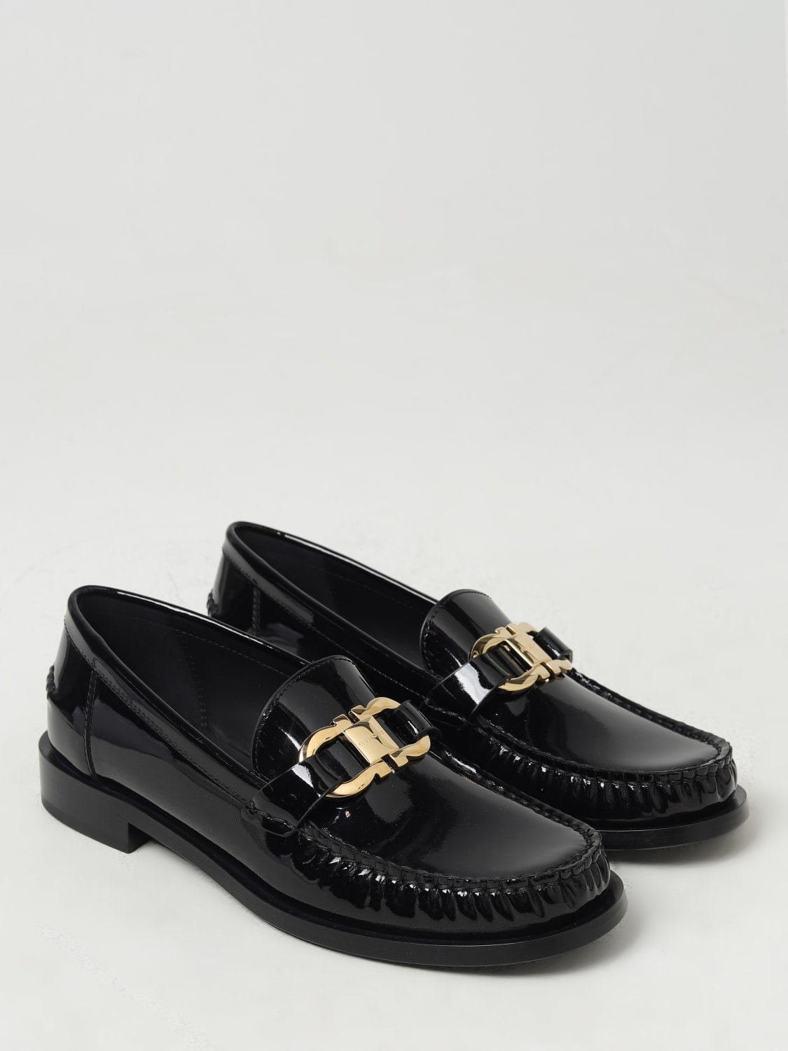 FERRAGAMO LOAFERS: Loafers woman Ferragamo, Black - Img 2