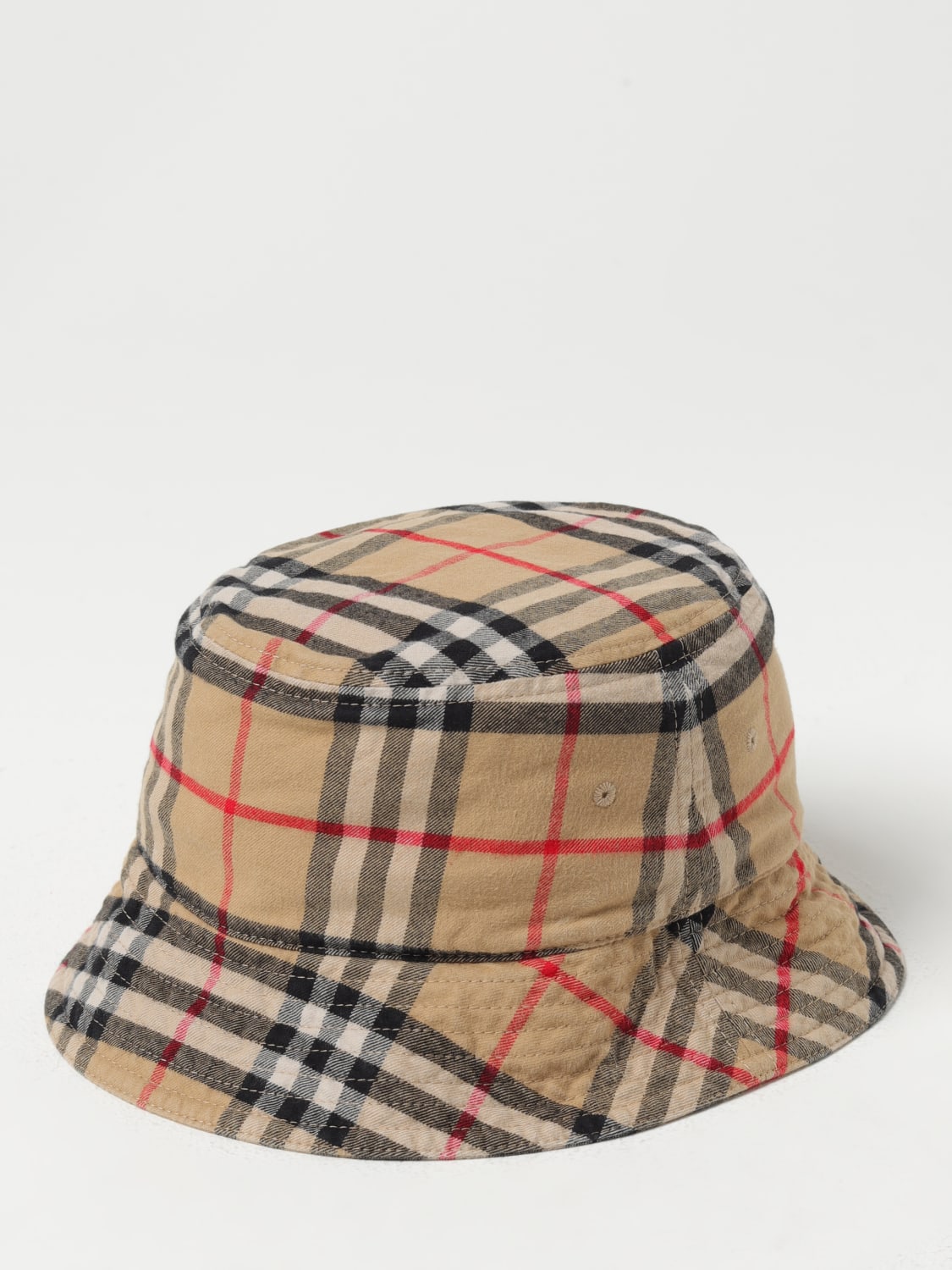 Giglio Cappello Vintage Check Burberry in cotone stampato