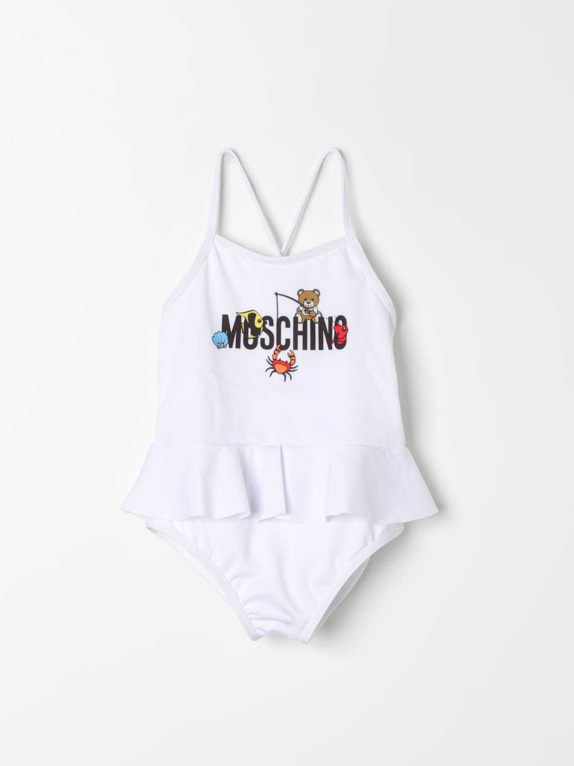 MOSCHINO BAÑADOR: Bañador niños Moschino Baby, Blanco - Img 1