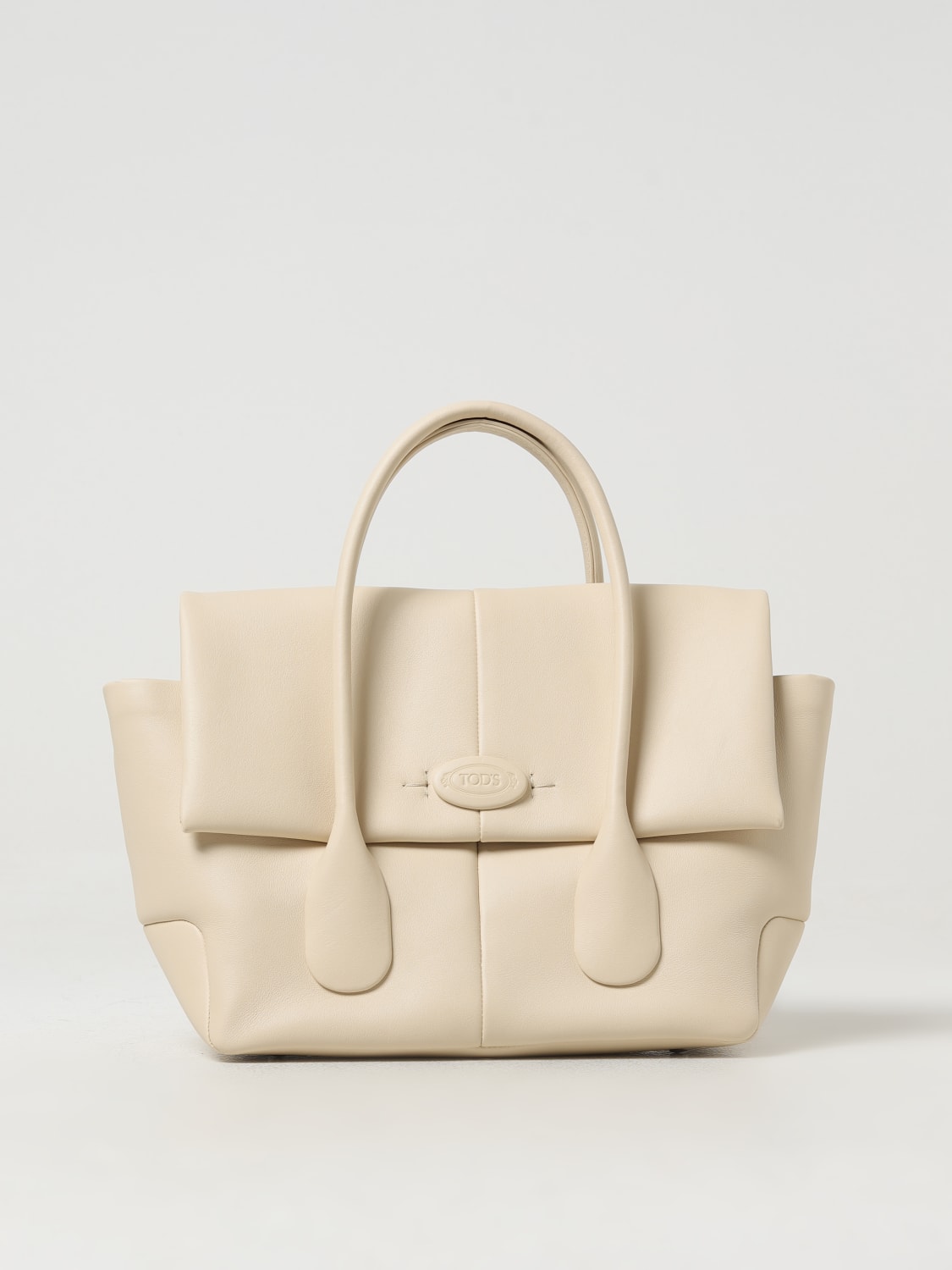 TOD'S BORSA A MANO: Borsa Tod's in pelle nappata, Bianco - Img 1