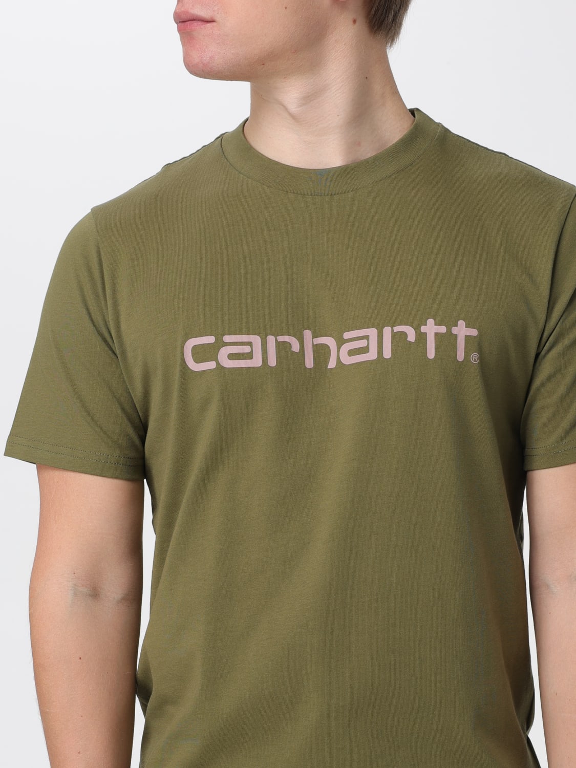 CARHARTT WIP T-SHIRT: T-shirt men Carhartt Wip, Green - Img 4