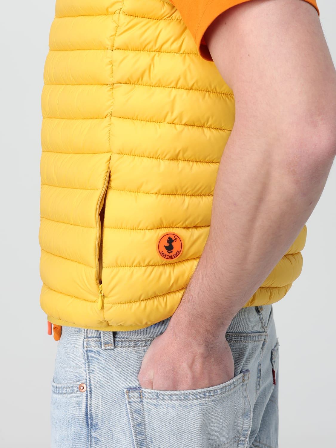 SAVE THE DUCK SUIT VEST: Save The Duck men's vest, Yellow - Img 4