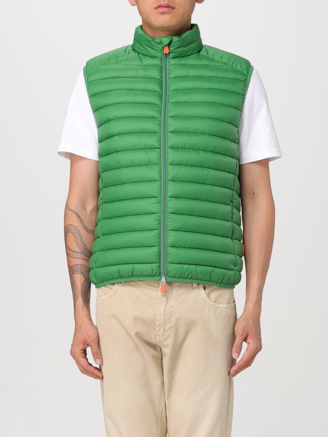 SAVE THE DUCK GILET: Veste homme Save The Duck, Vert Sapin - Img 1