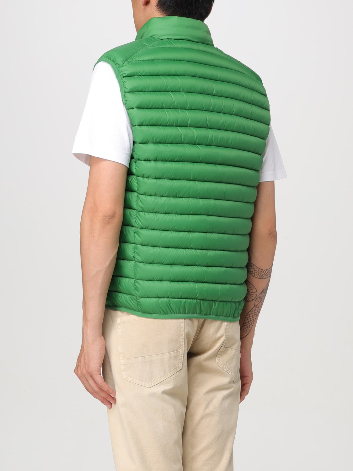 SAVE THE DUCK GILET: Veste homme Save The Duck, Vert Sapin - Img 2