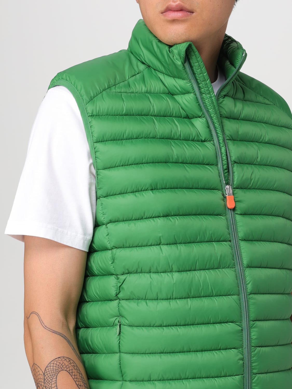 SAVE THE DUCK GILET: Veste homme Save The Duck, Vert Sapin - Img 4