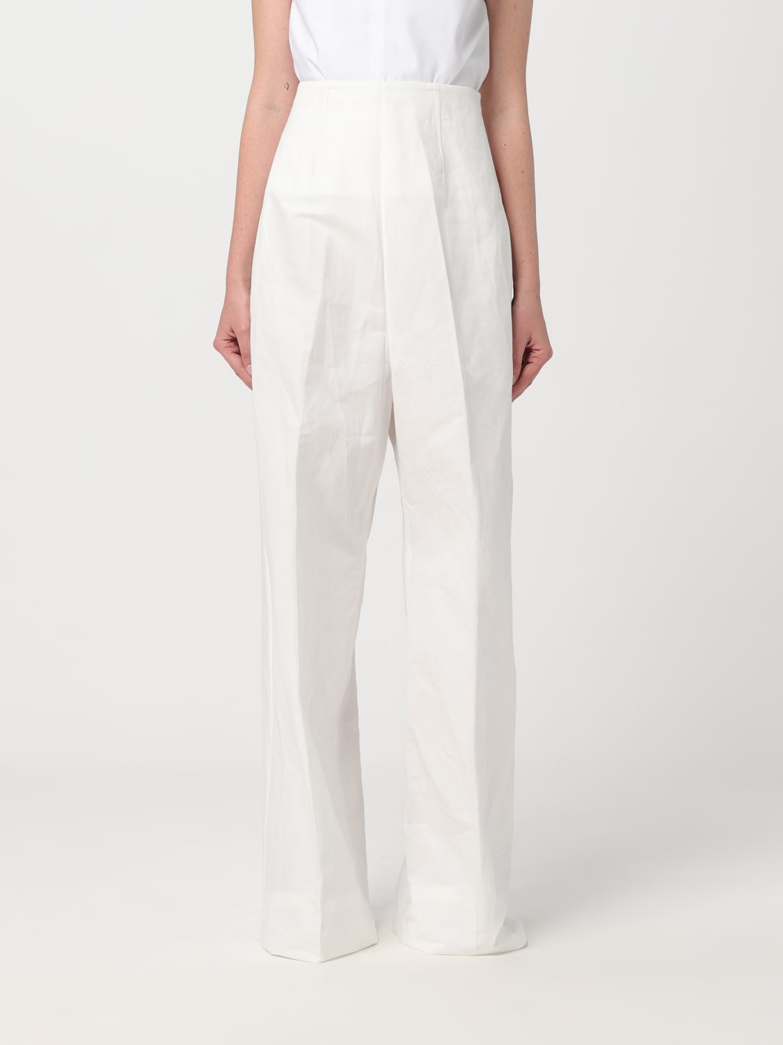 パンツ SPORTMAX Woman Pants White 2412781031600 001 SPORTMAX: Pants woman - White | Sportmax pants 2412131023600