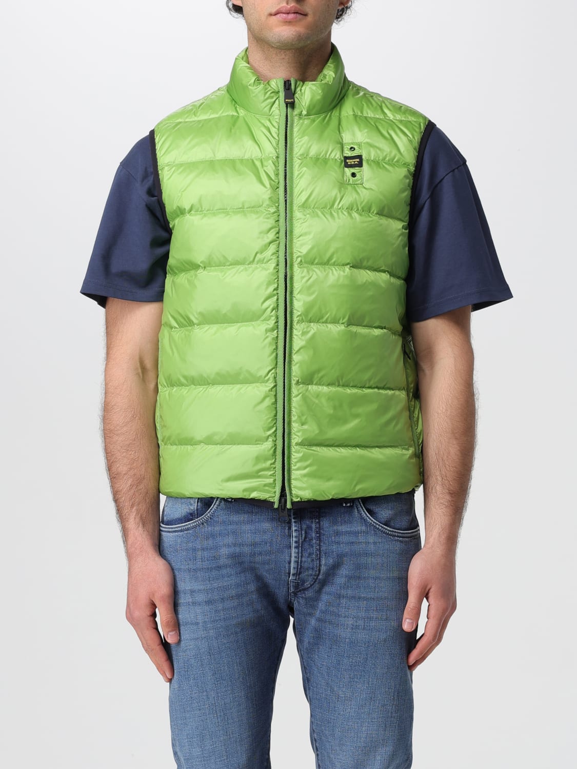 BLAUER GILET: Gilet homme Blauer, Vert Acide - Img 1