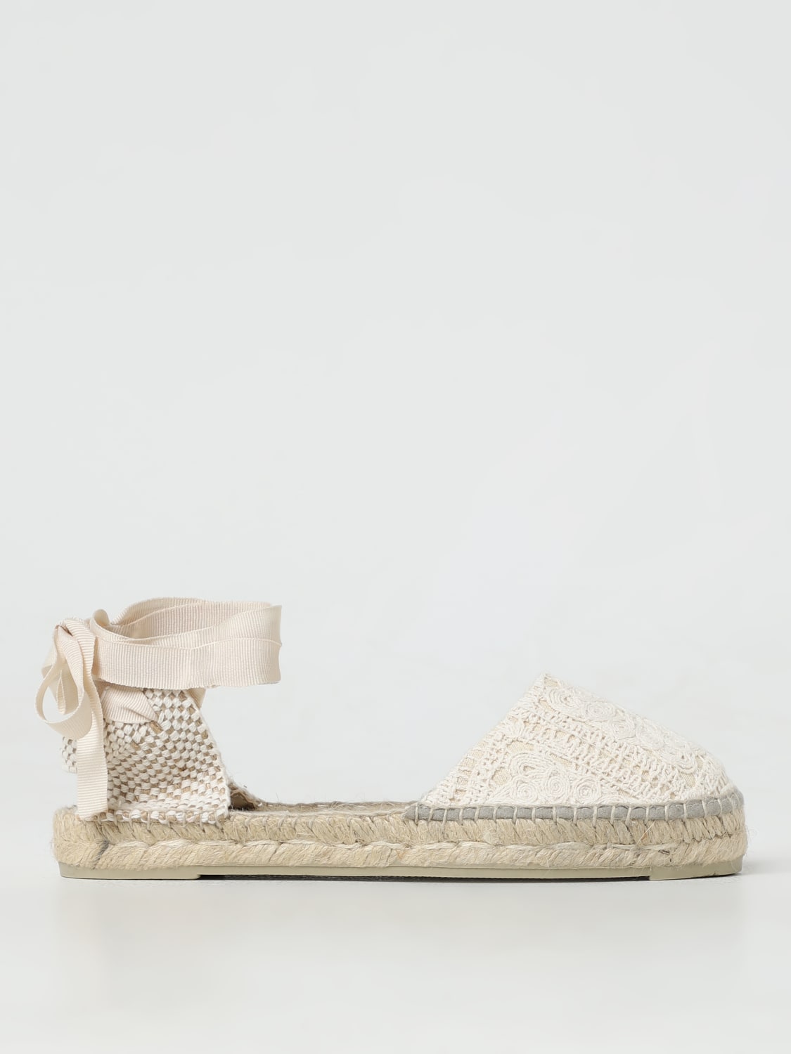 MANEBI ESPADRILLAS: Espadrillas Manebi in cotone macramè, Bianco - Img 1