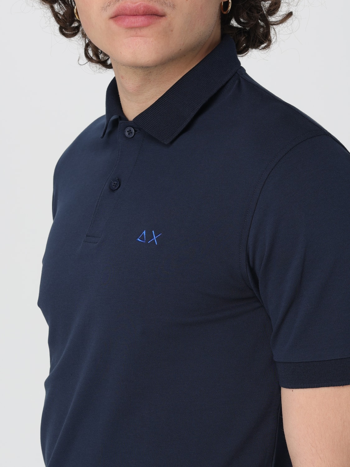 SUN 68 POLO: Polo Sun 68 in cotone stretch, Blue - Img 3