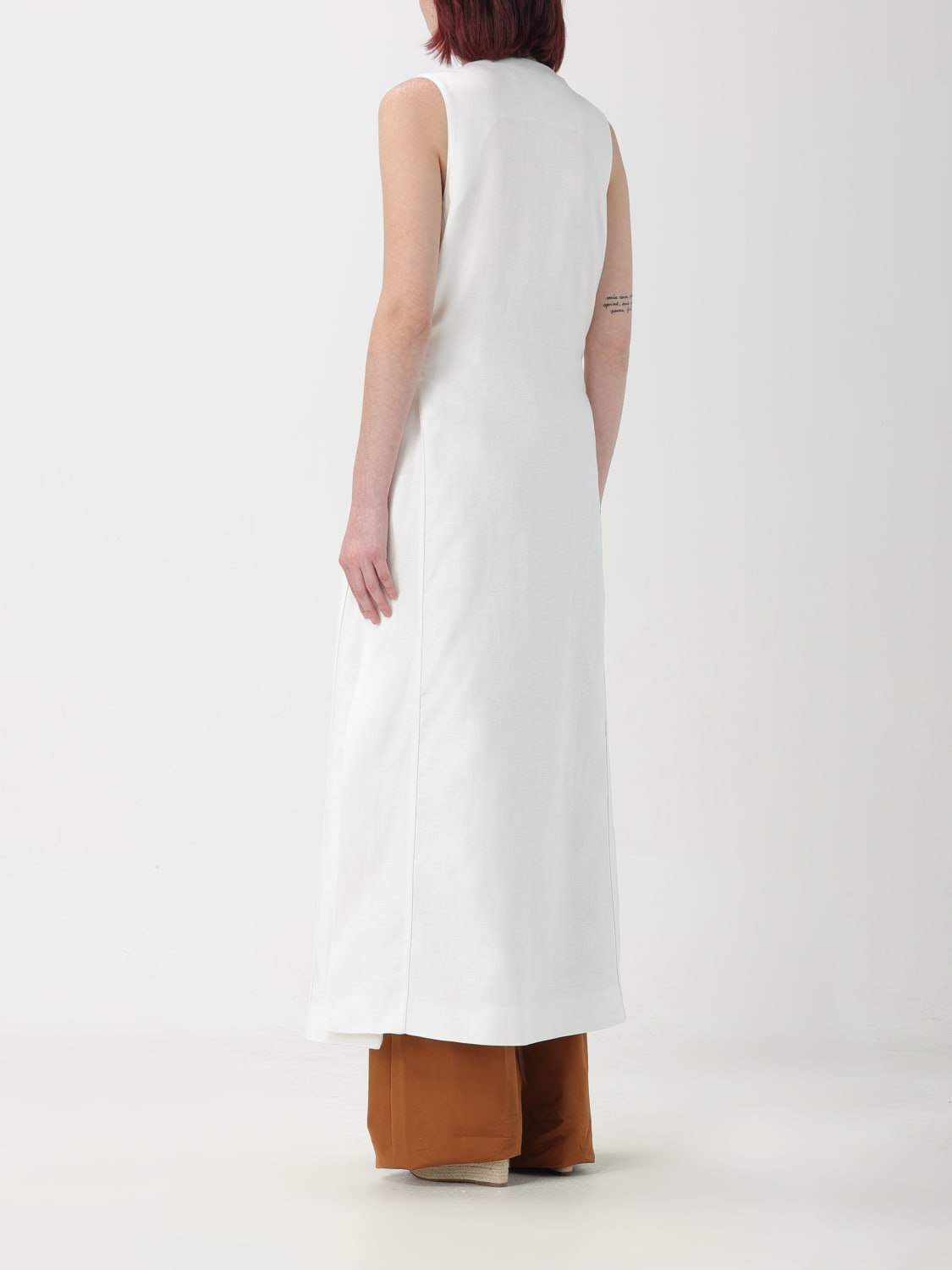 Max Mara Outlet: Dress woman - White | Max Mara waistcoat