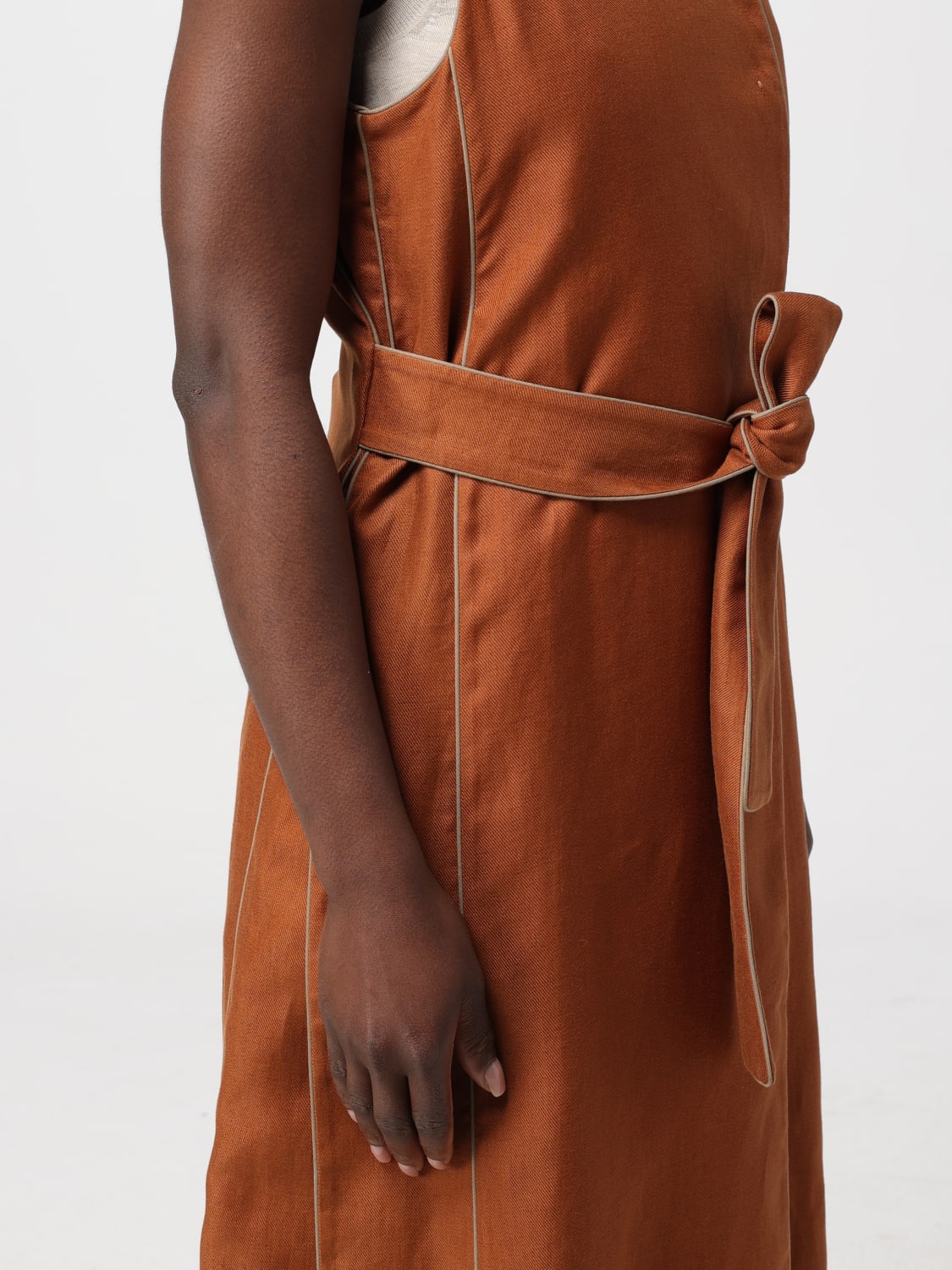 MAX MARA GILET: Blazer femme Max Mara, Marron - Img 5