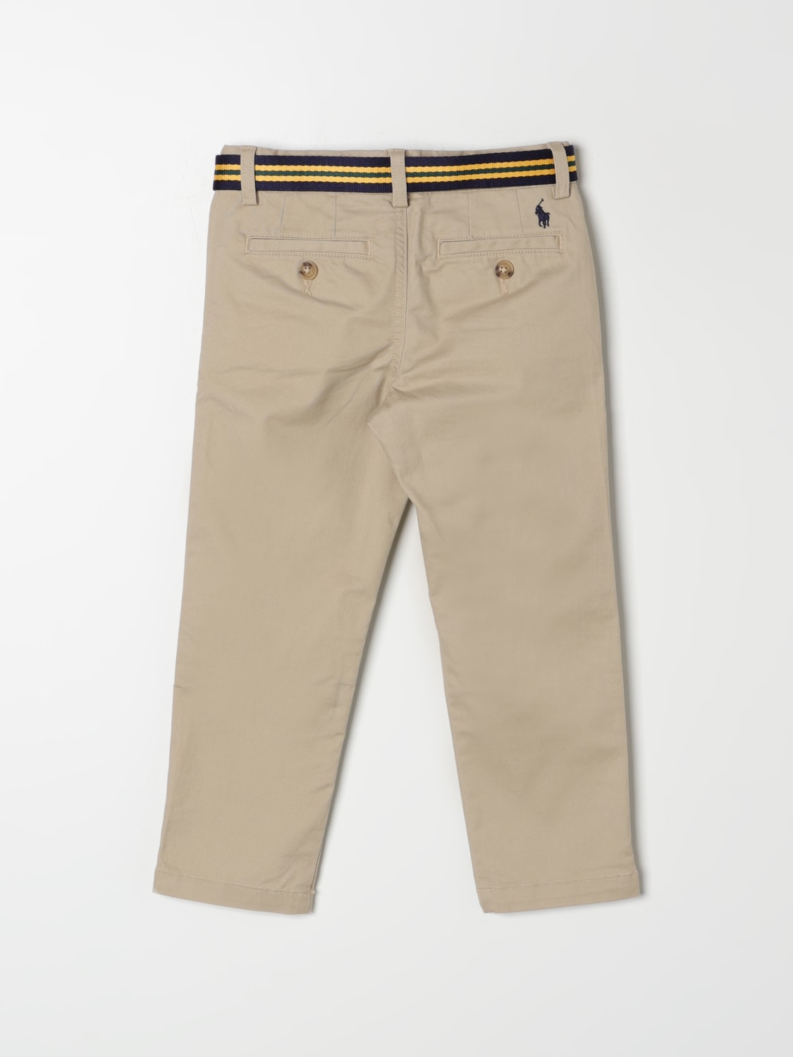POLO RALPH LAUREN PANTS: Pants kids Polo Ralph Lauren, Beige - Img 2