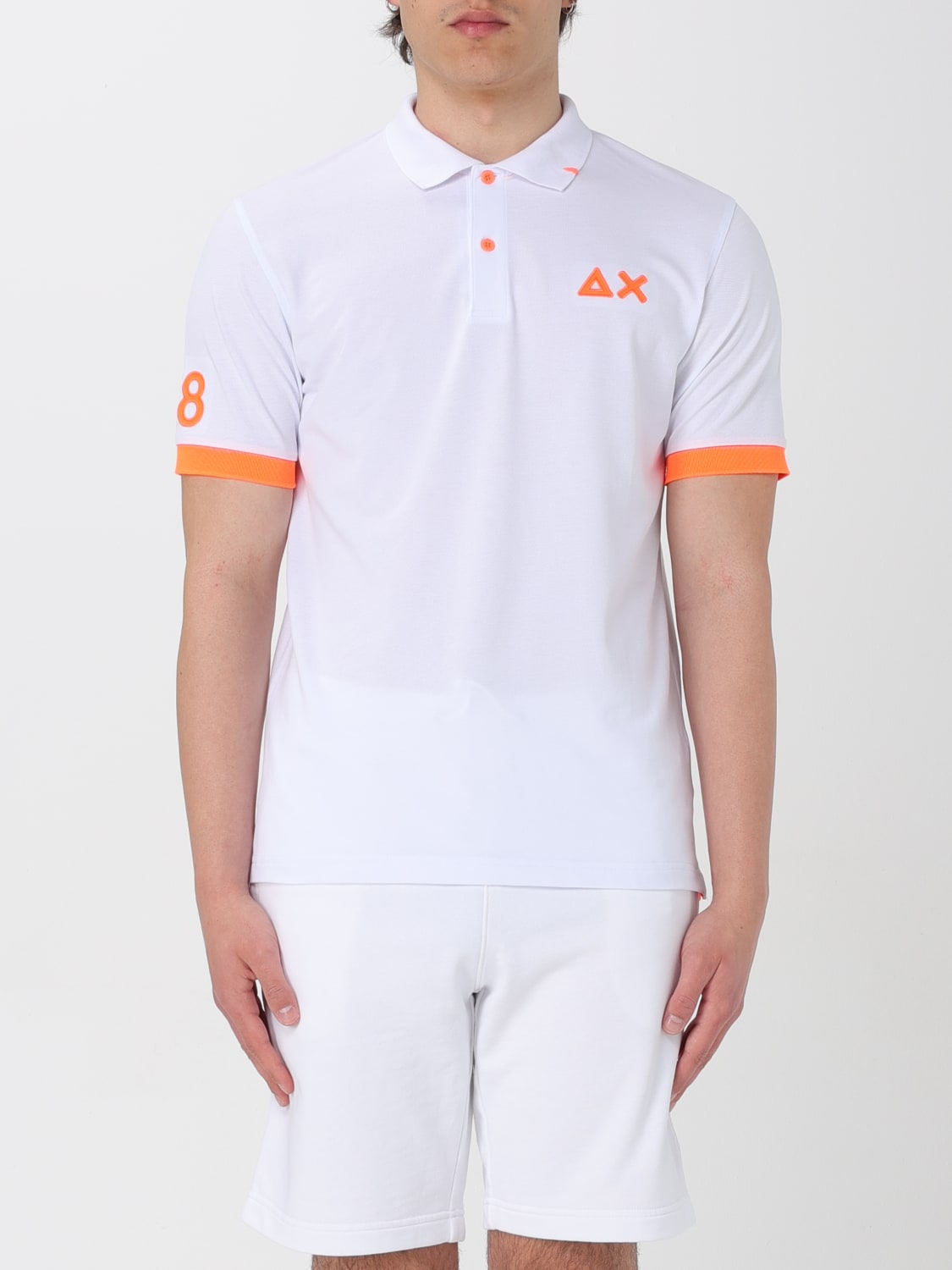 SUN 68 POLO SHIRT: Polo shirt men Sun 68, White - Img 1