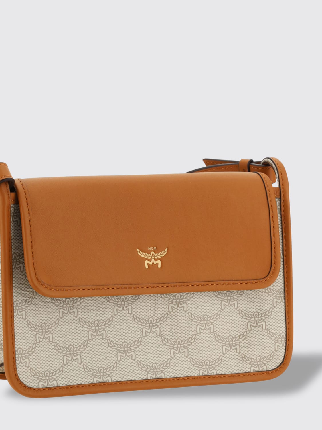 MCM Shoulder bag woman Grey Mcm crossbody bags MWRESAC01 online at