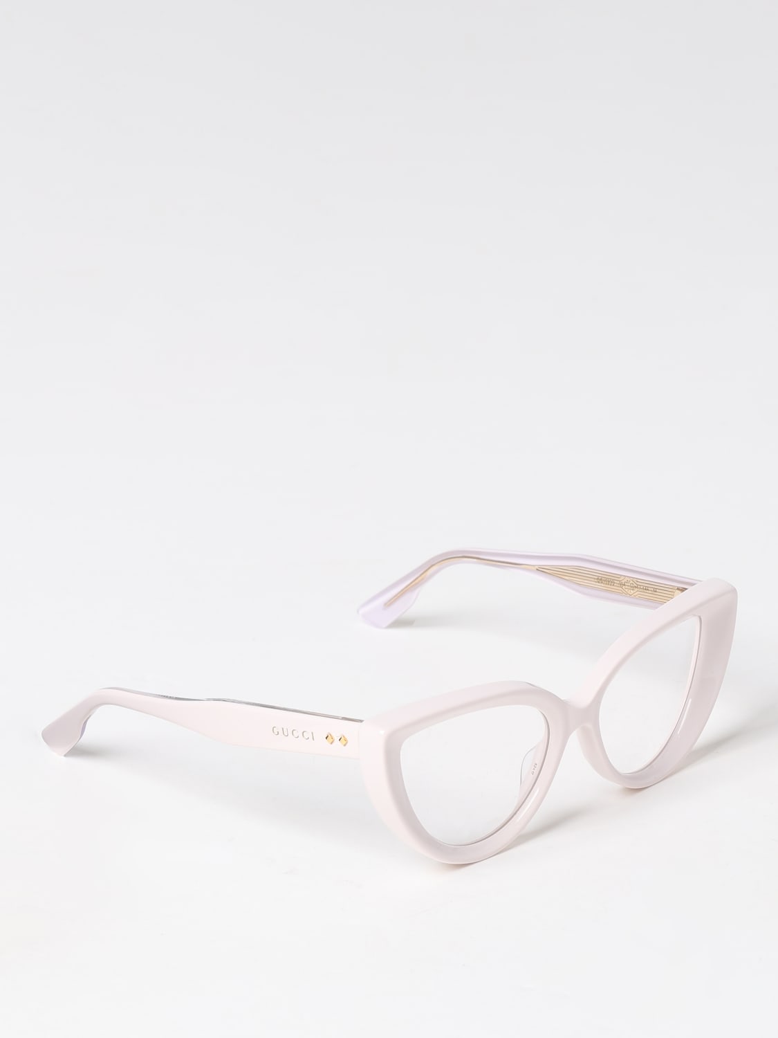 GUCCI：メガネフレーム レディース - アイボリー | GIGLIO.COM