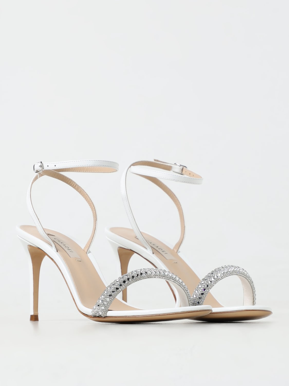 CASADEI HEELED SANDALS: Heeled sandals woman Casadei, White - Img 2