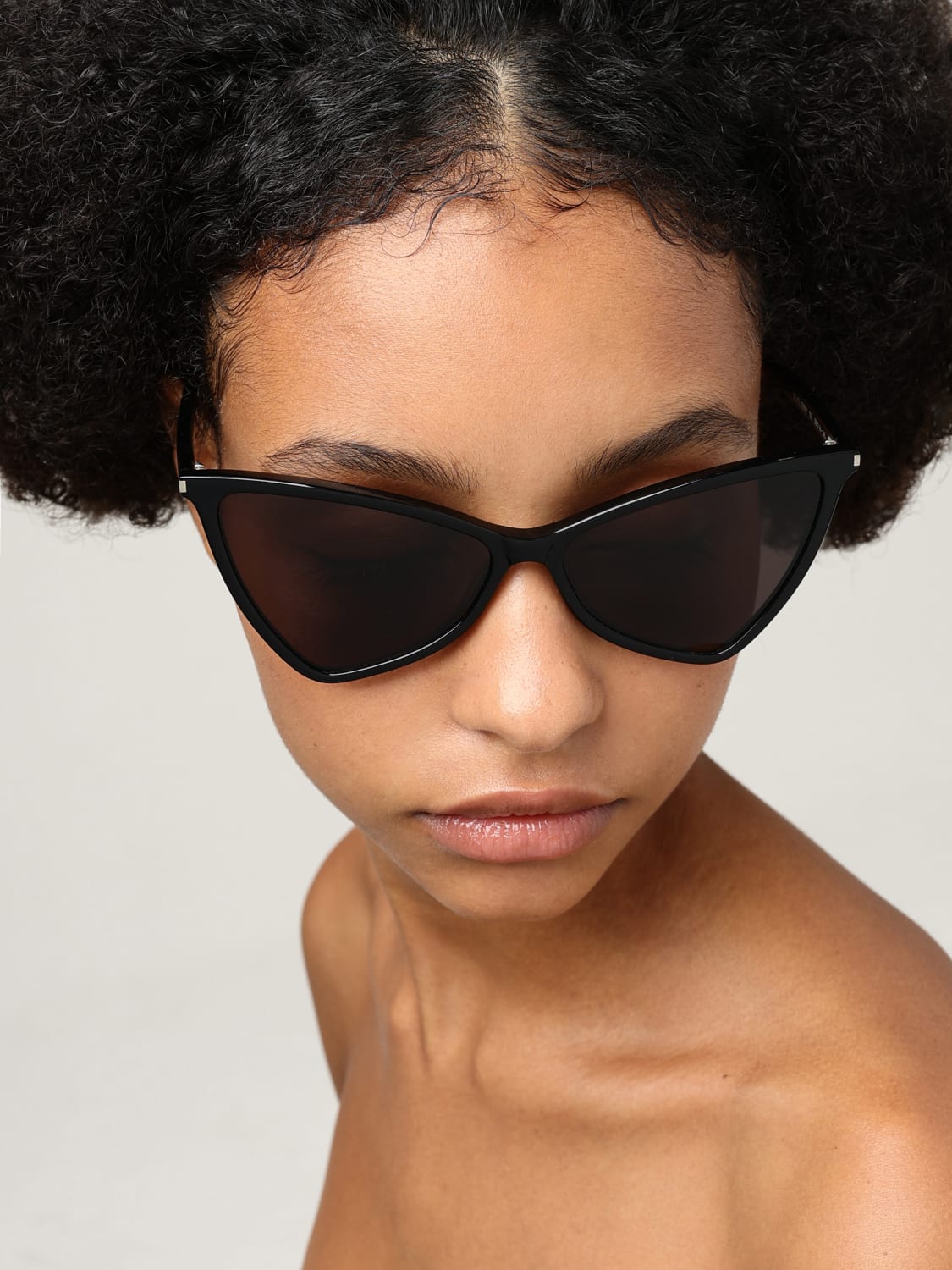 SAINT LAURENT OCCHIALI DA SOLE: Occhiali da sole SL 475 Jerry Saint Laurent in acetato , Nero - Img 2