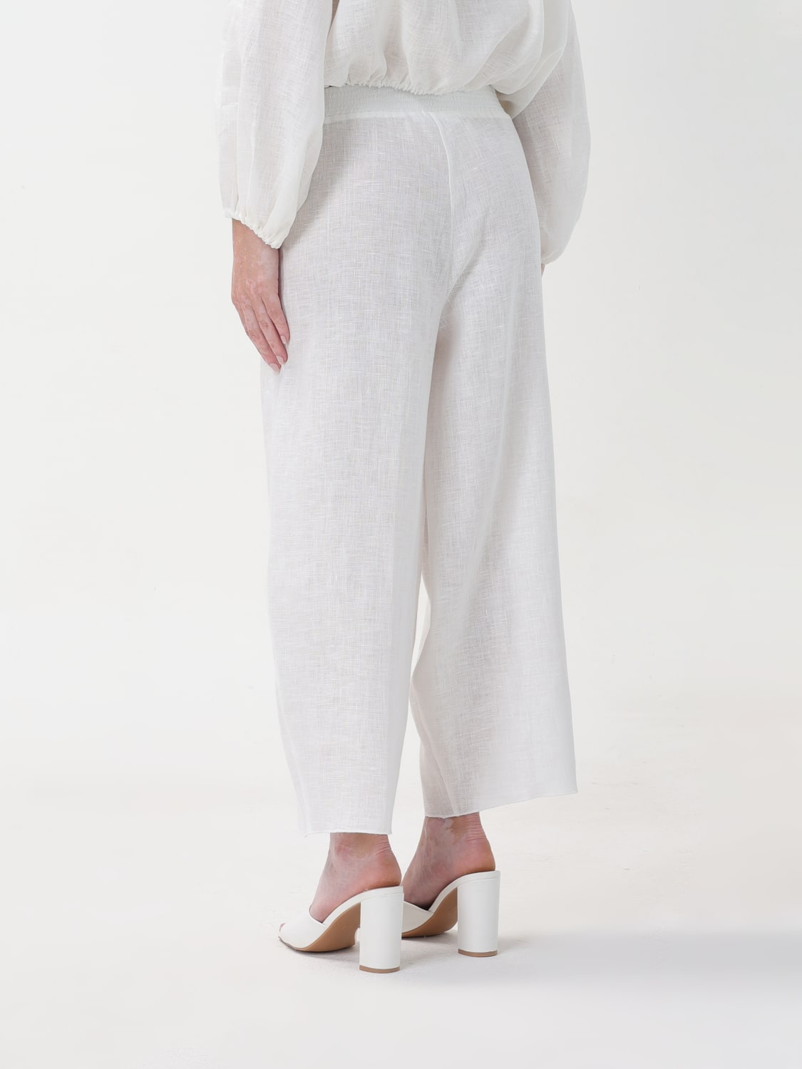 LIVIANA CONTI PANTALON: Pantalon femme Liviana Conti, Blanc - Img 3