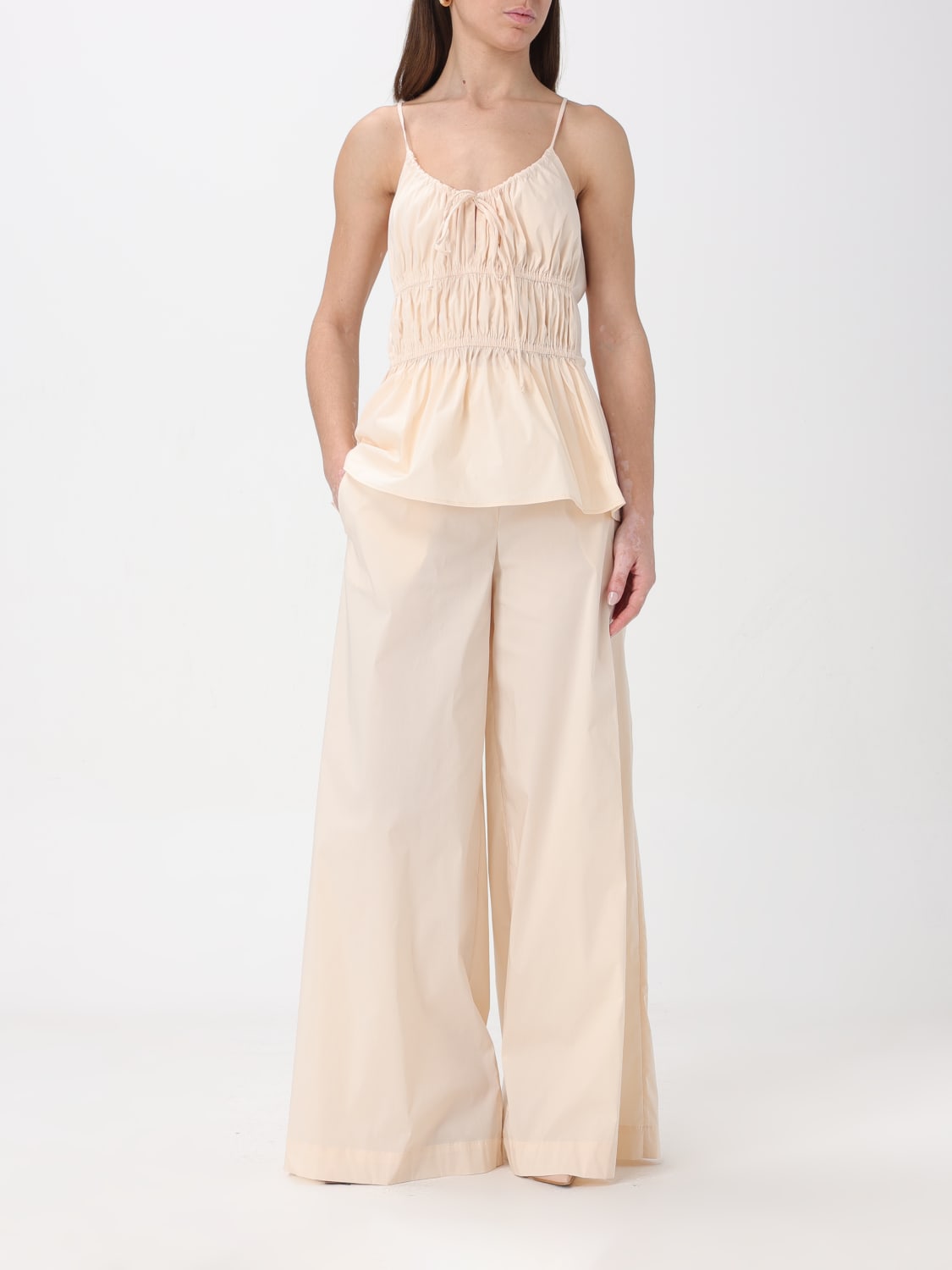 LIVIANA CONTI PANTALON: Pantalon femme Liviana Conti, Beige - Img 2