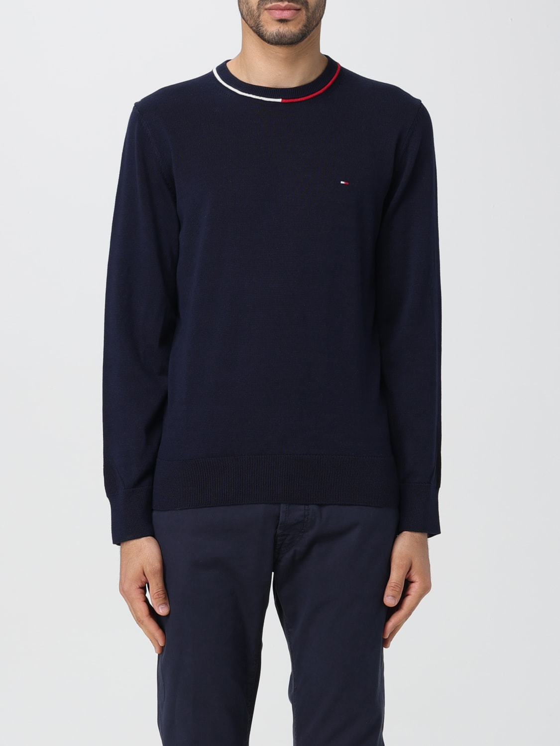 TOMMY HILFIGER Pull homme Bleu Pull Tommy Hilfiger MW0MW34790 en ligne sur GIGLIO.COM