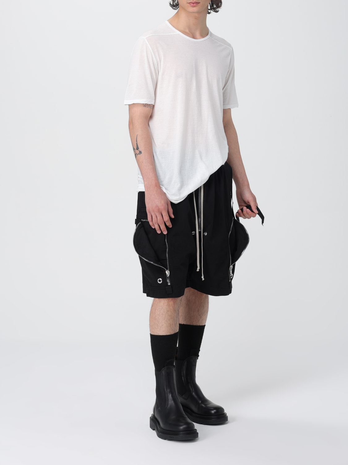 RICK OWENS DRKSHDW T-SHIRT: T-shirt men Drkshdw, Milk - Img 2