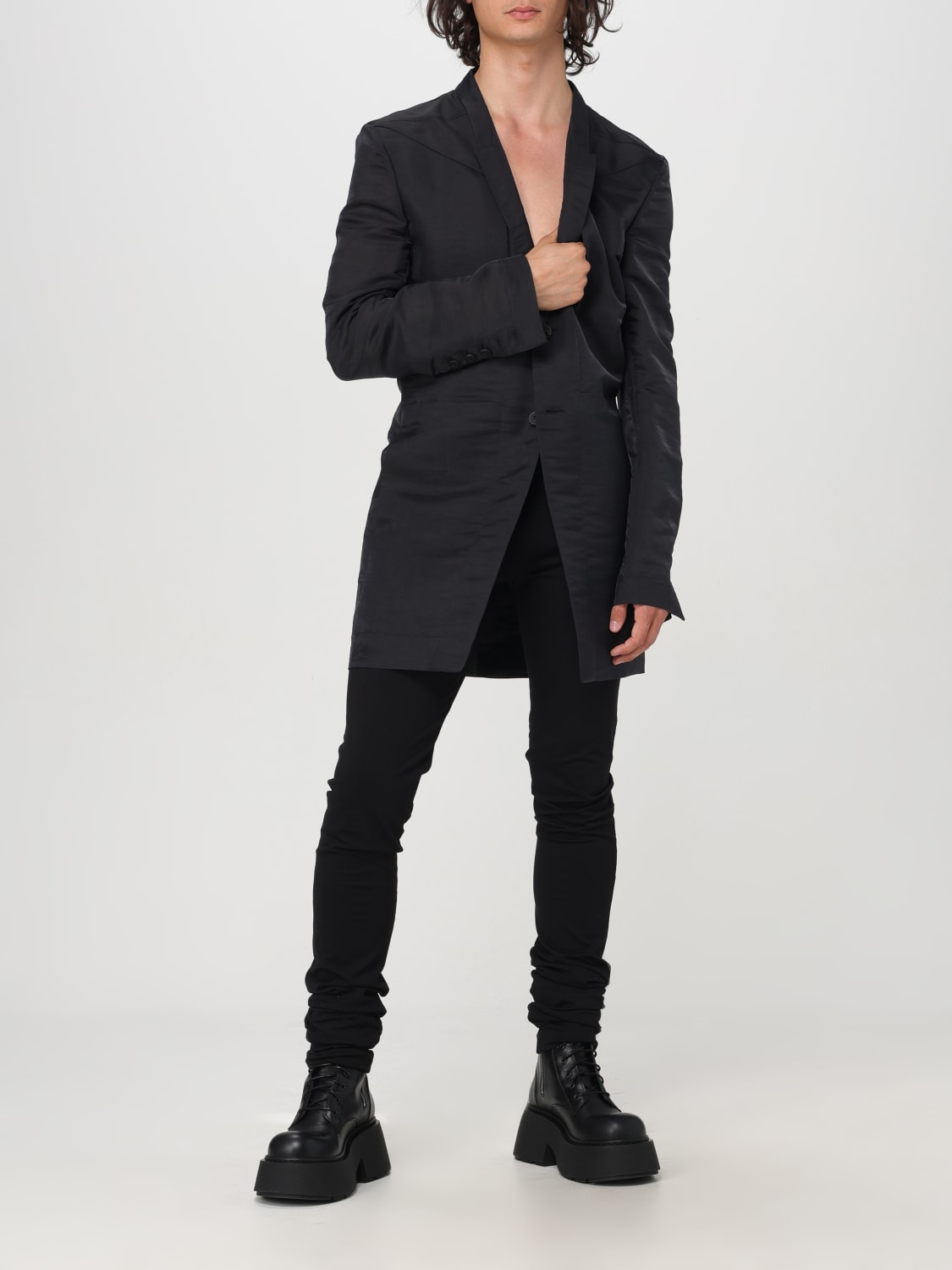 RICK OWENS BLAZER: Rick Owens men's blazer, Black - Img 2