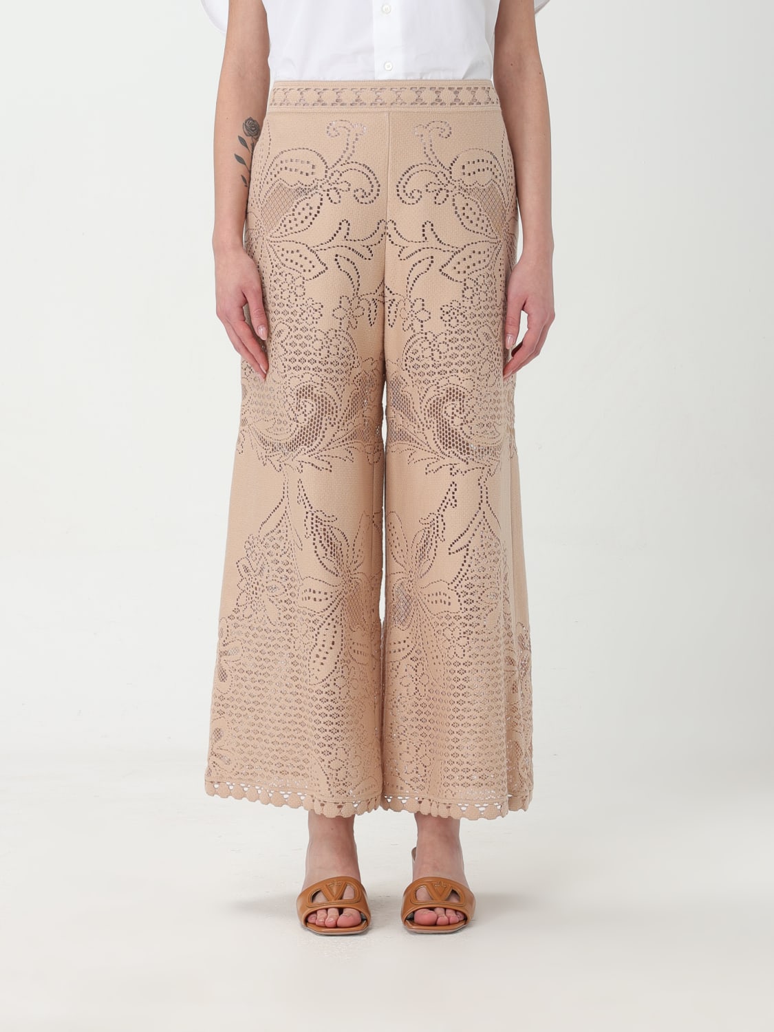 VALENTINO PANTALON: Pantalon femme Valentino, Poussière - Img 1