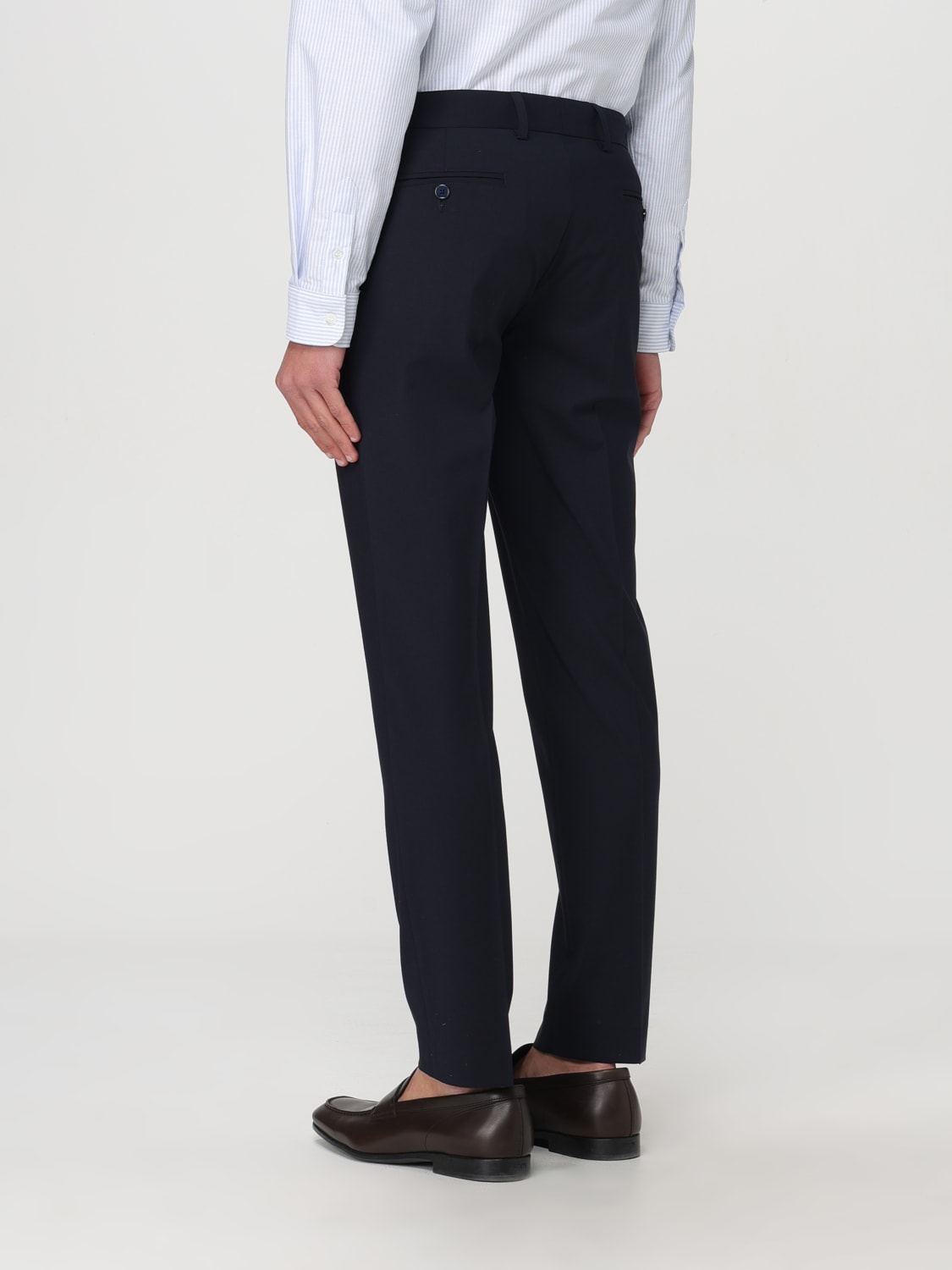 DANIELE ALESSANDRINI 裤子: 裤子 男士 Daniele Alessandrini, 蓝色 - Img 2