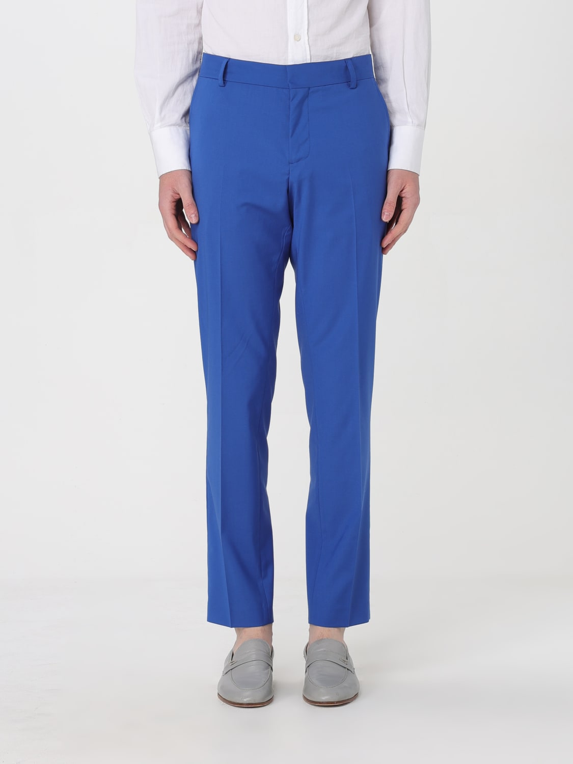 DANIELE ALESSANDRINI PANTS: Pants men Daniele Alessandrini, Royal Blue - Img 1