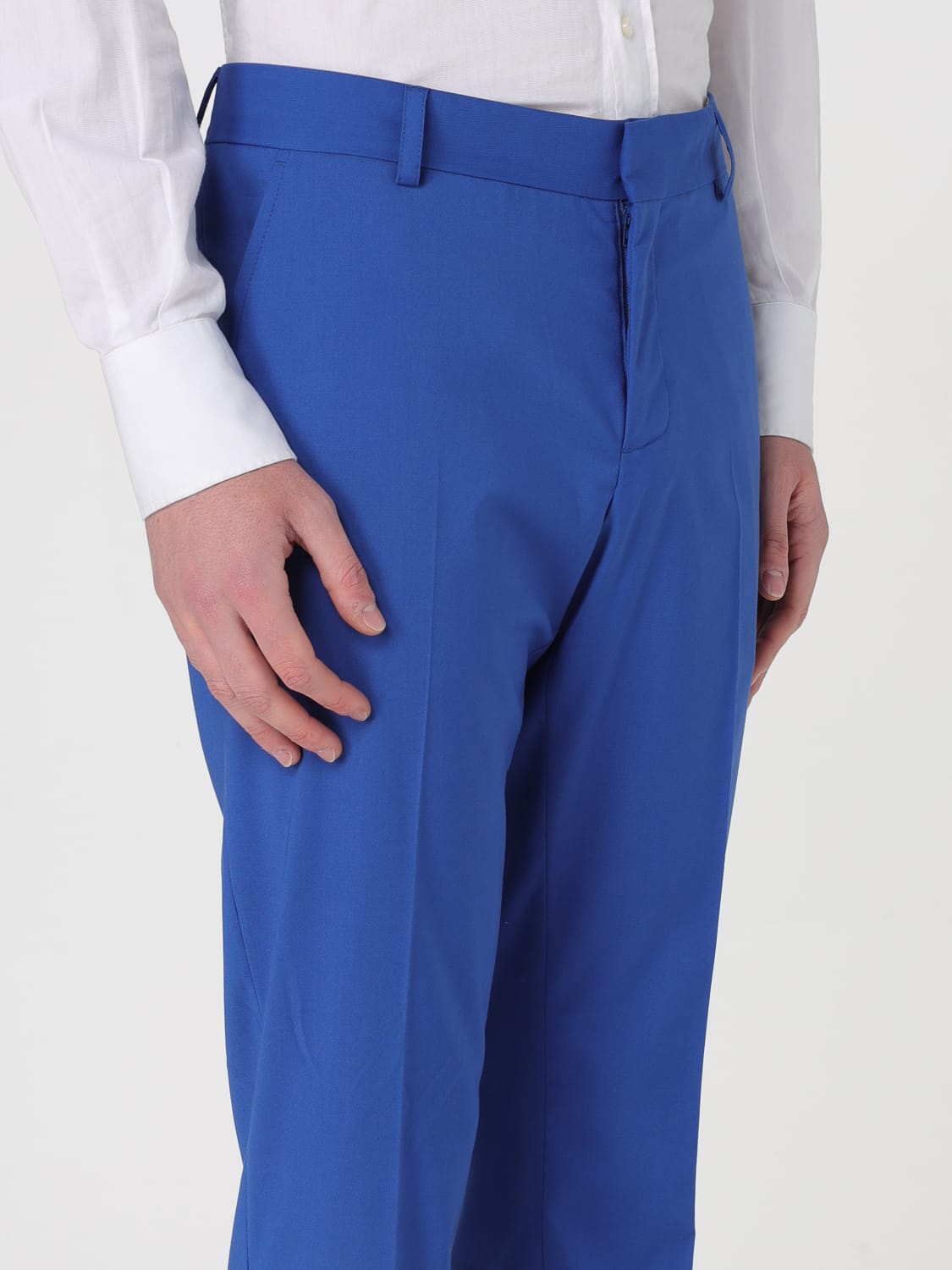 DANIELE ALESSANDRINI PANTS: Pants men Daniele Alessandrini, Royal Blue - Img 3