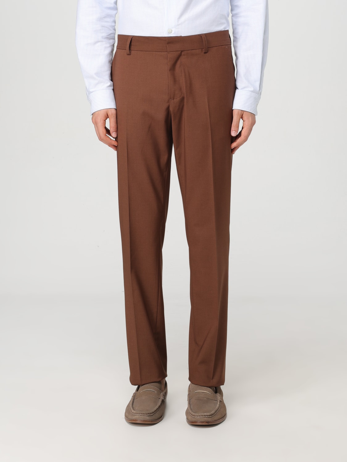 DANIELE ALESSANDRINI PANTS: Pants men Daniele Alessandrini, Tobacco - Img 1