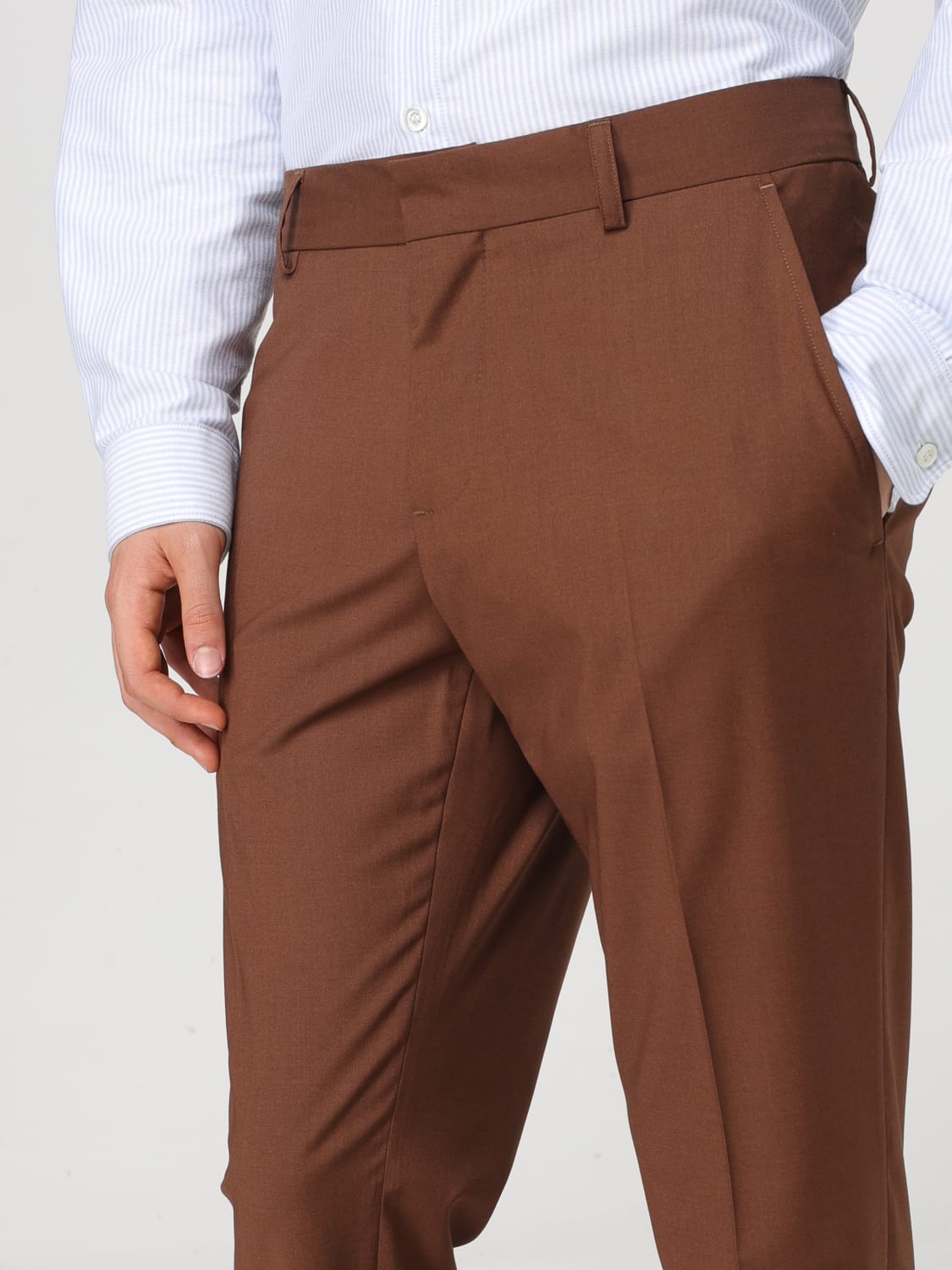 DANIELE ALESSANDRINI PANTS: Pants men Daniele Alessandrini, Tobacco - Img 3