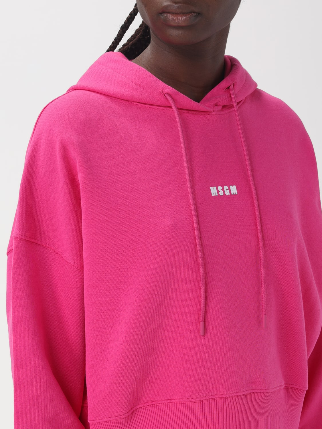 MSGM SWEATSHIRT: Sweatshirt woman MSGM, Fuchsia - Img 3