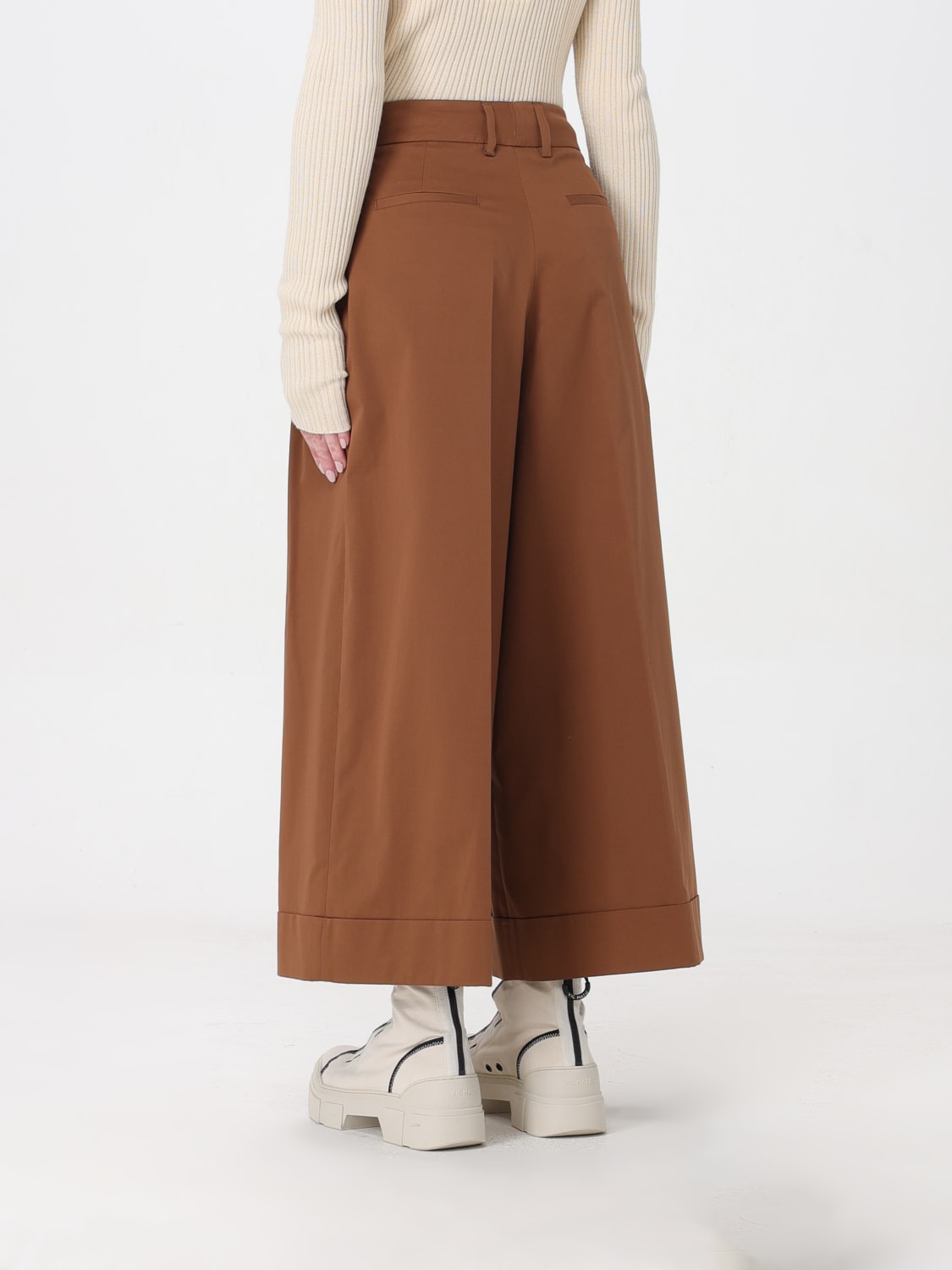 PT01 PANTS: Pants woman Pt01, Brown - Img 2