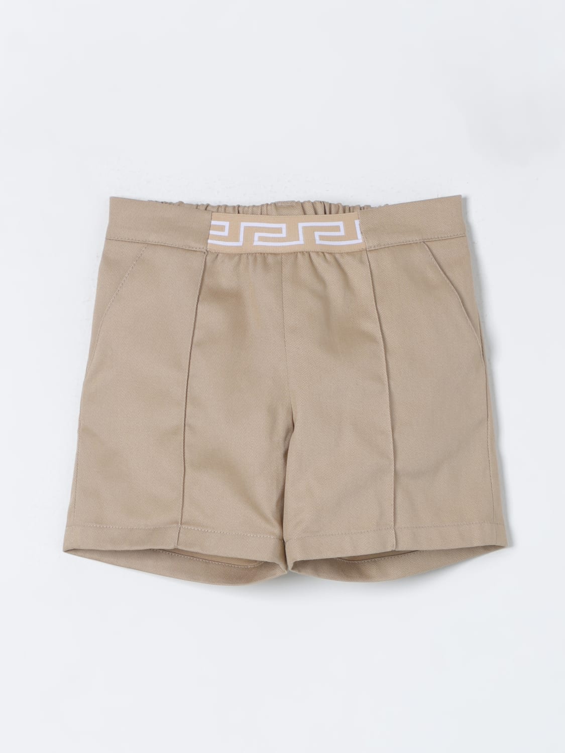 VERSACE PANTALONES CORTOS: Pantalones cortos niños Versace Young, Beige - Img 1