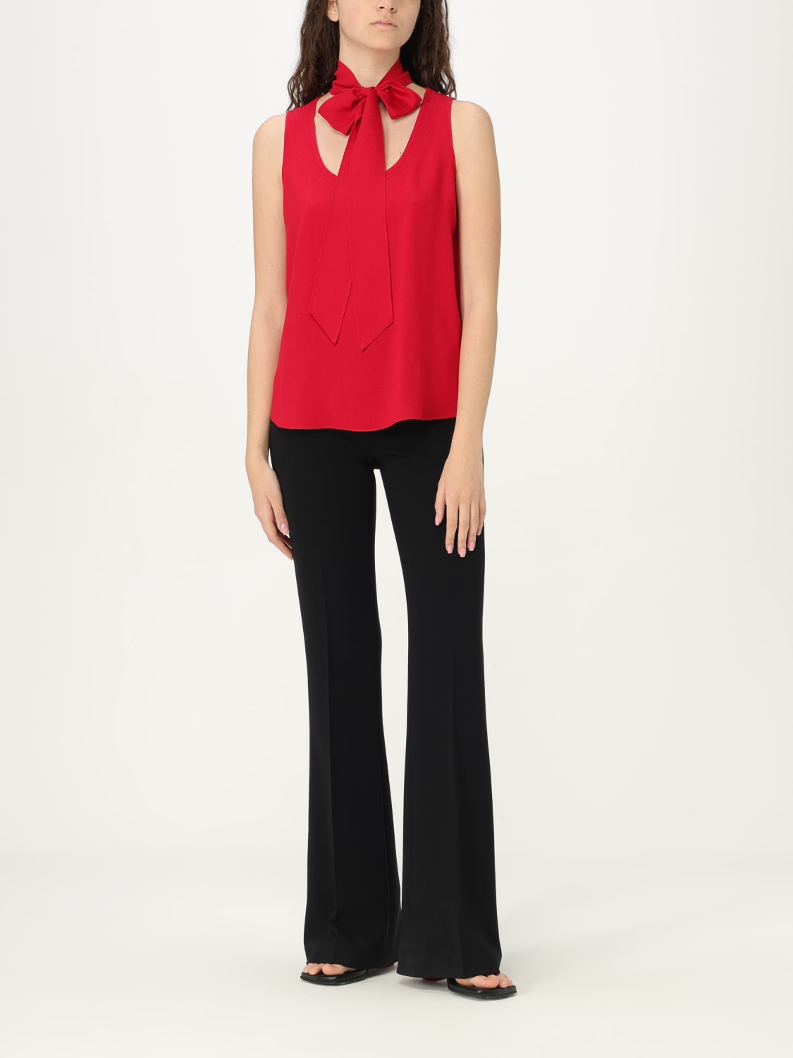 MOSCHINO COUTURE TOP: Camisa mujer Moschino Couture, Rojo - Img 2