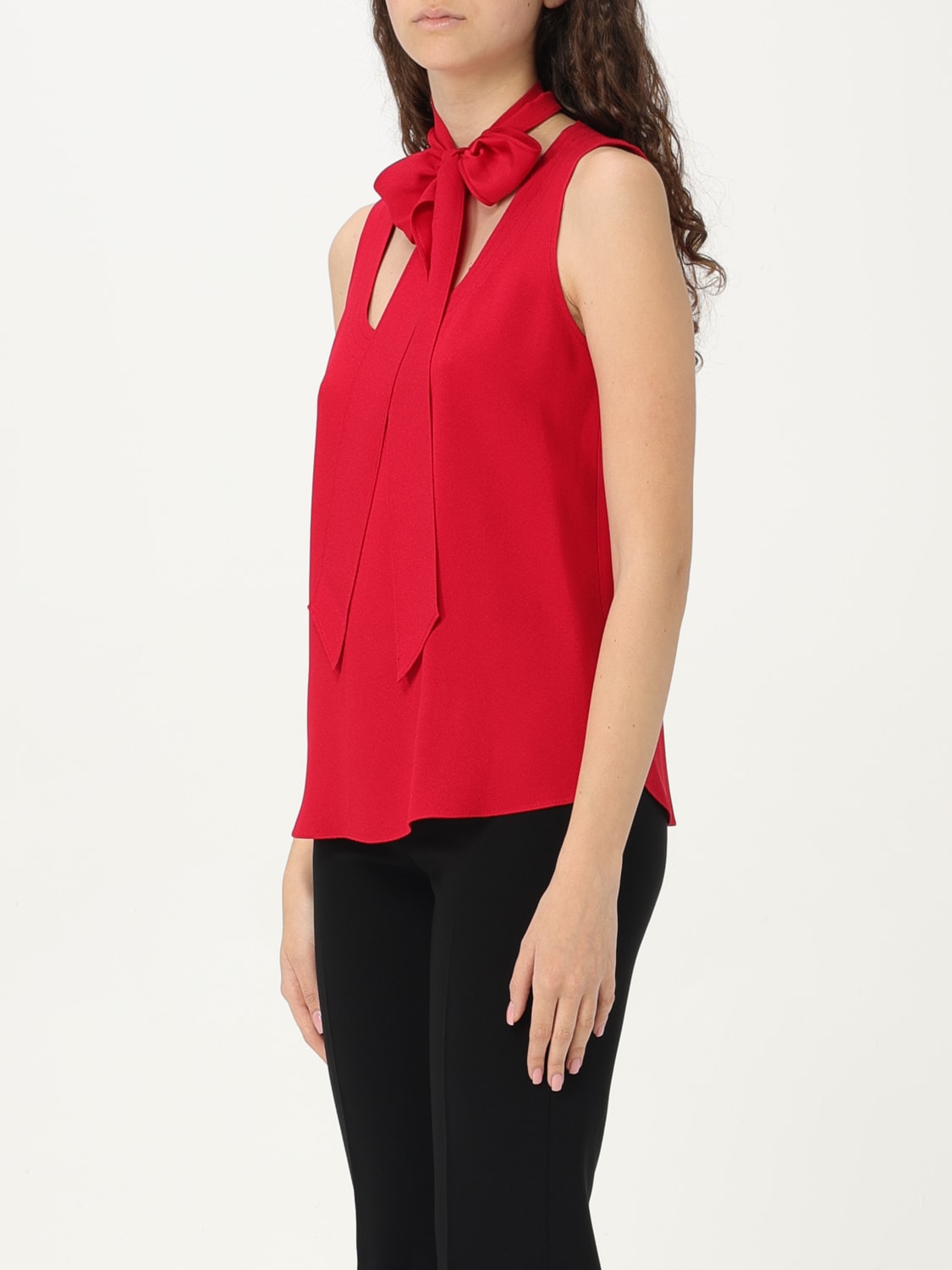 MOSCHINO COUTURE TOP: Camisa mujer Moschino Couture, Rojo - Img 4