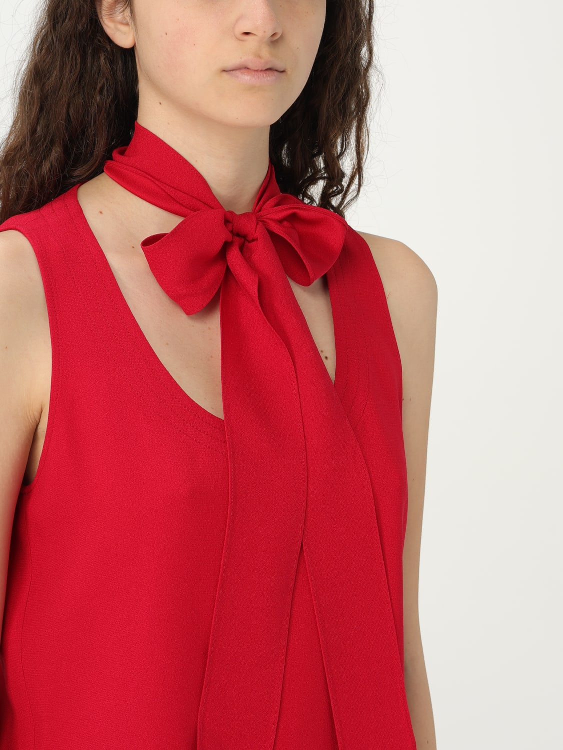 MOSCHINO COUTURE TOP: Camisa mujer Moschino Couture, Rojo - Img 5