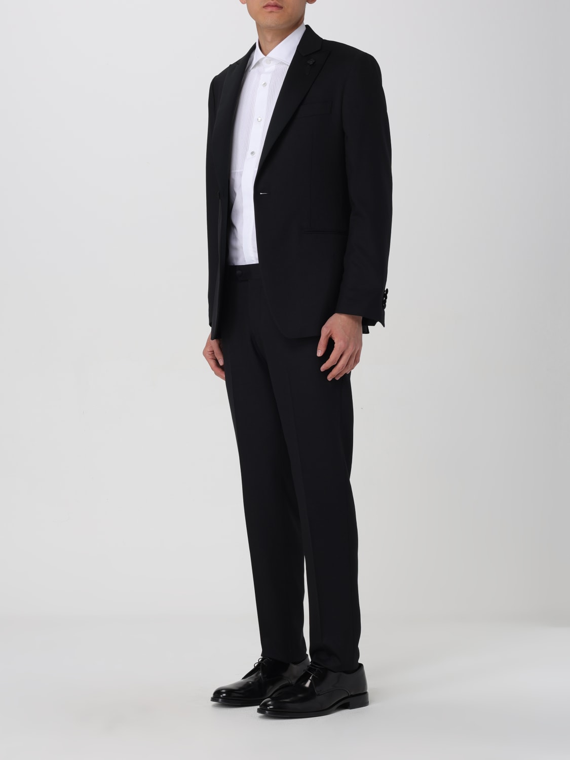 LARDINI SUIT: Suit men Lardini, Black - Img 4