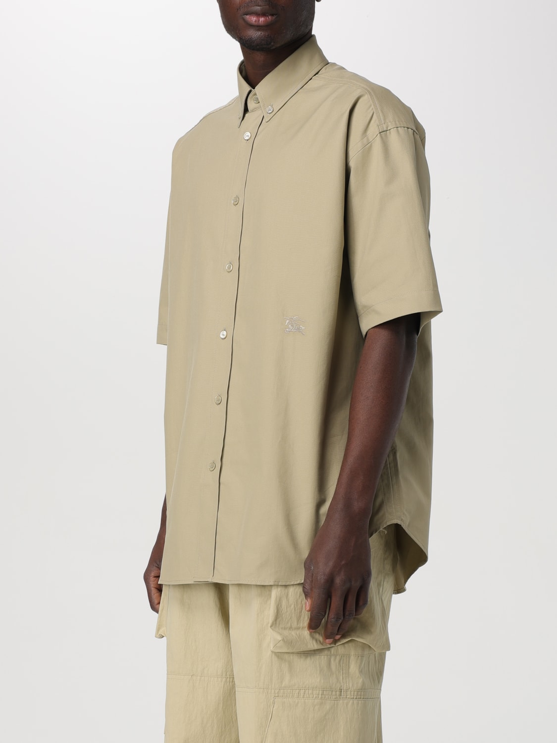 BURBERRY SHIRT: Shirt men Burberry, Sage - Img 4