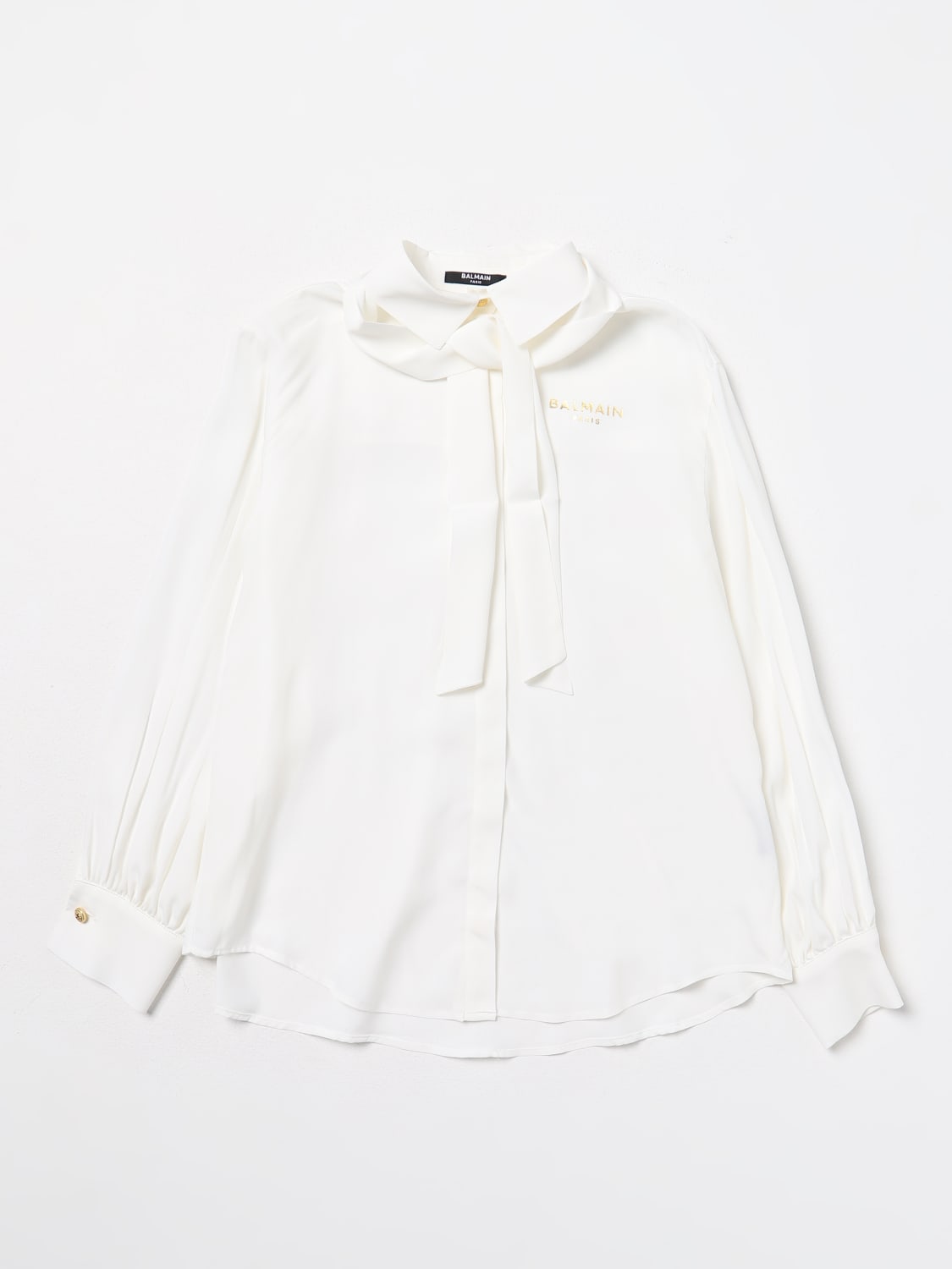 BALMAIN SHIRT: Shirt kids Balmain Kids, White - Img 1