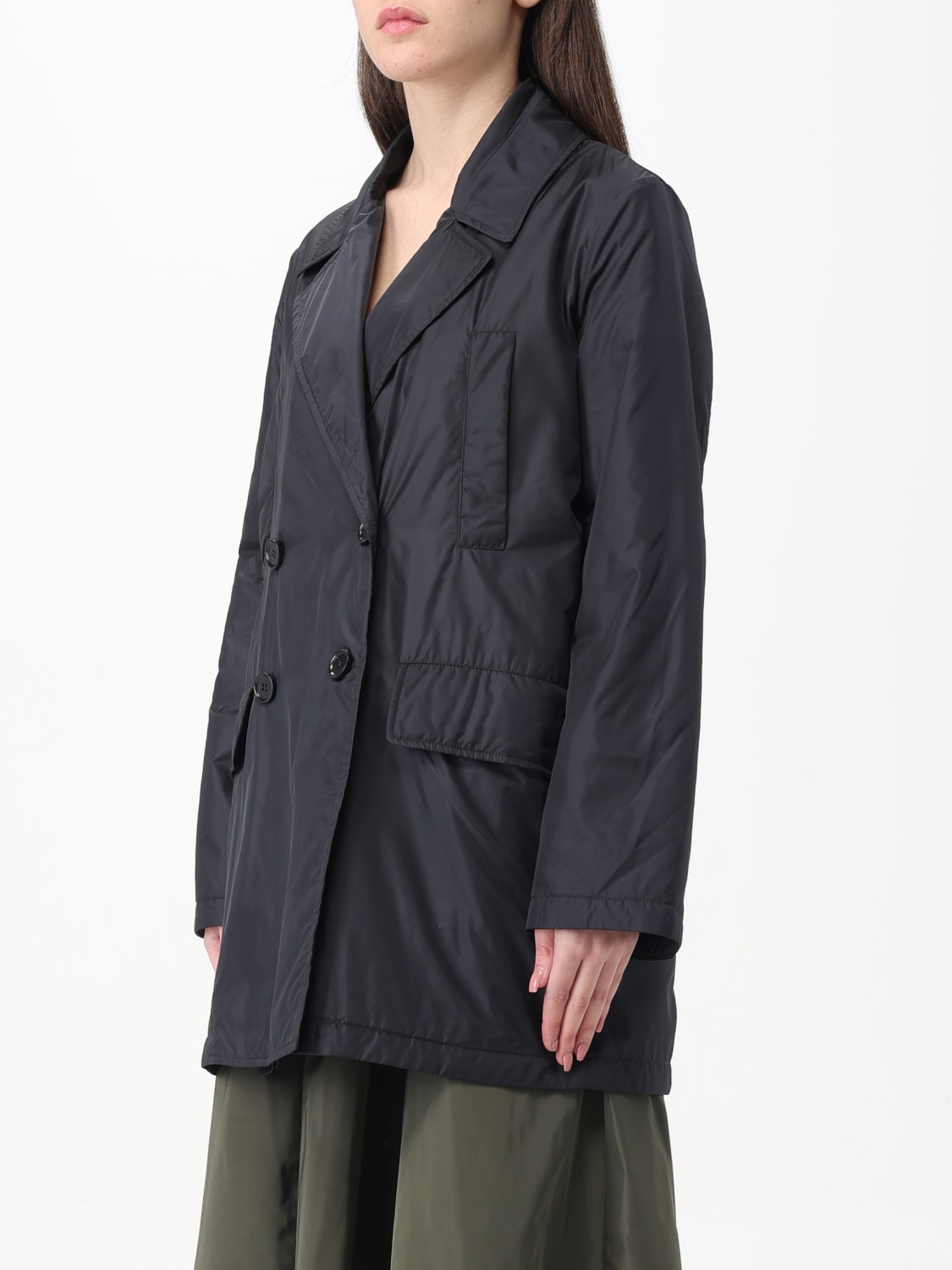 ASPESI JACKET: Coat woman Aspesi, Black - Img 3